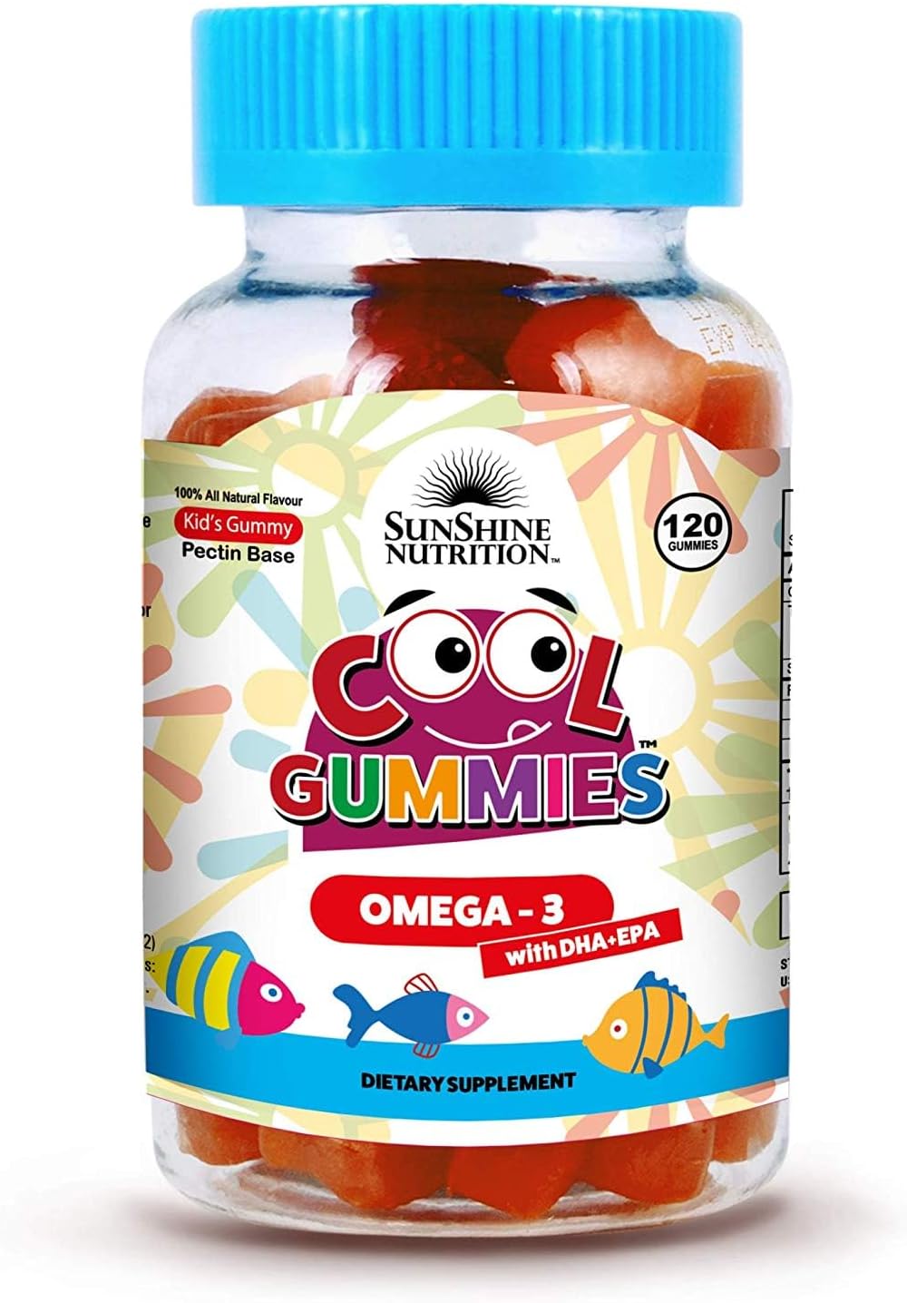 پاستیل امگا ۳ کودکان، Sunshine Nutrition، 120 پاستیل