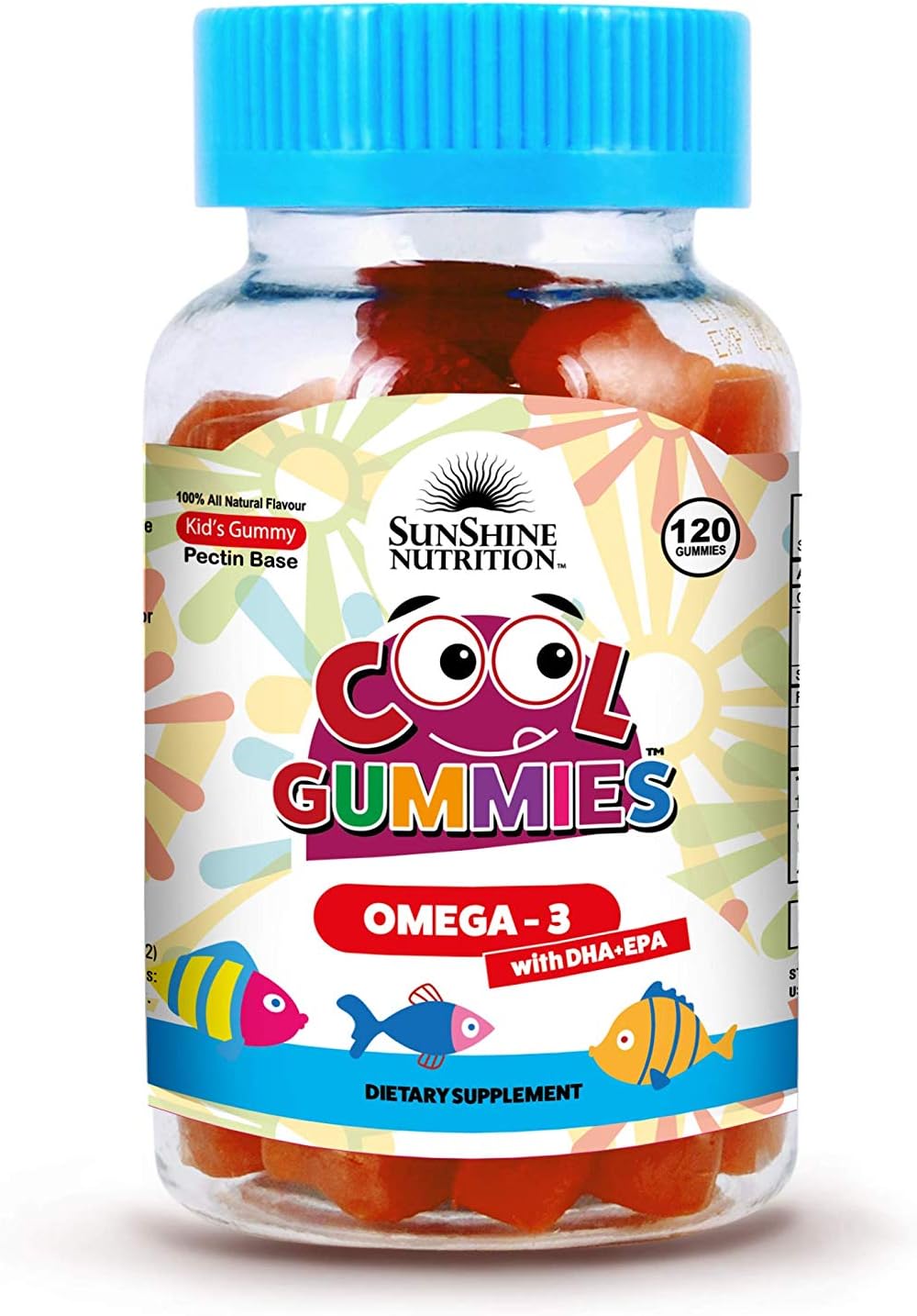 پاستیل امگا ۳ کودکان، Sunshine Nutrition، 120 پاستیل