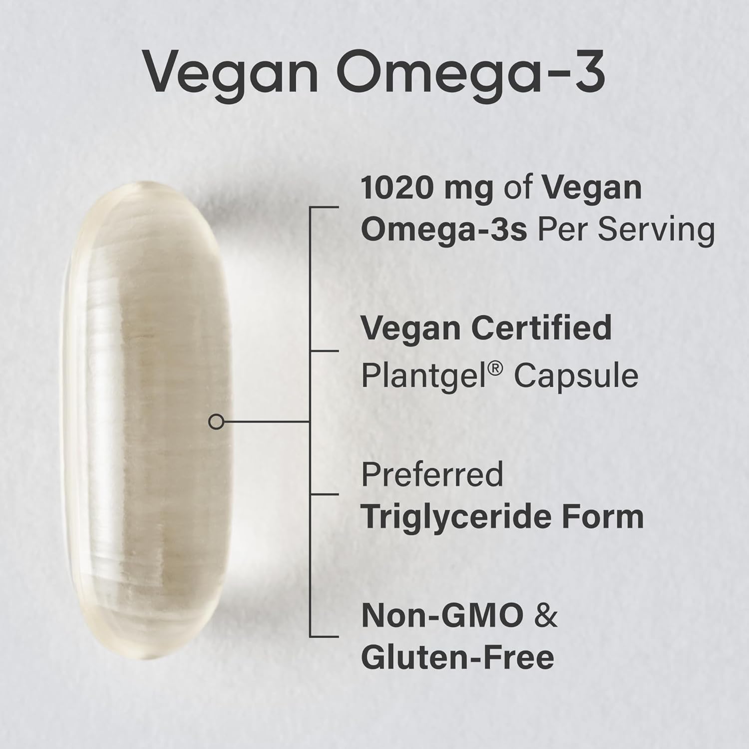 مکمل وگان امگا ۳ روغن جلبک، Sports Research، مدل Vegan DHA