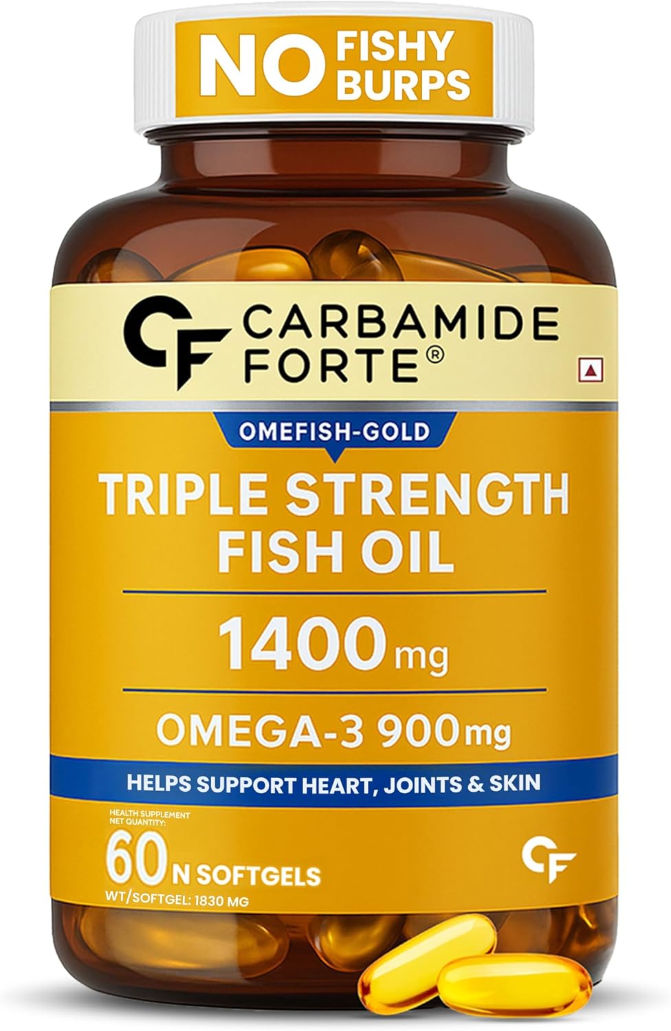 کپسول روغن ماهی امگا ۳، Carbamide Forte، 60 کپسول