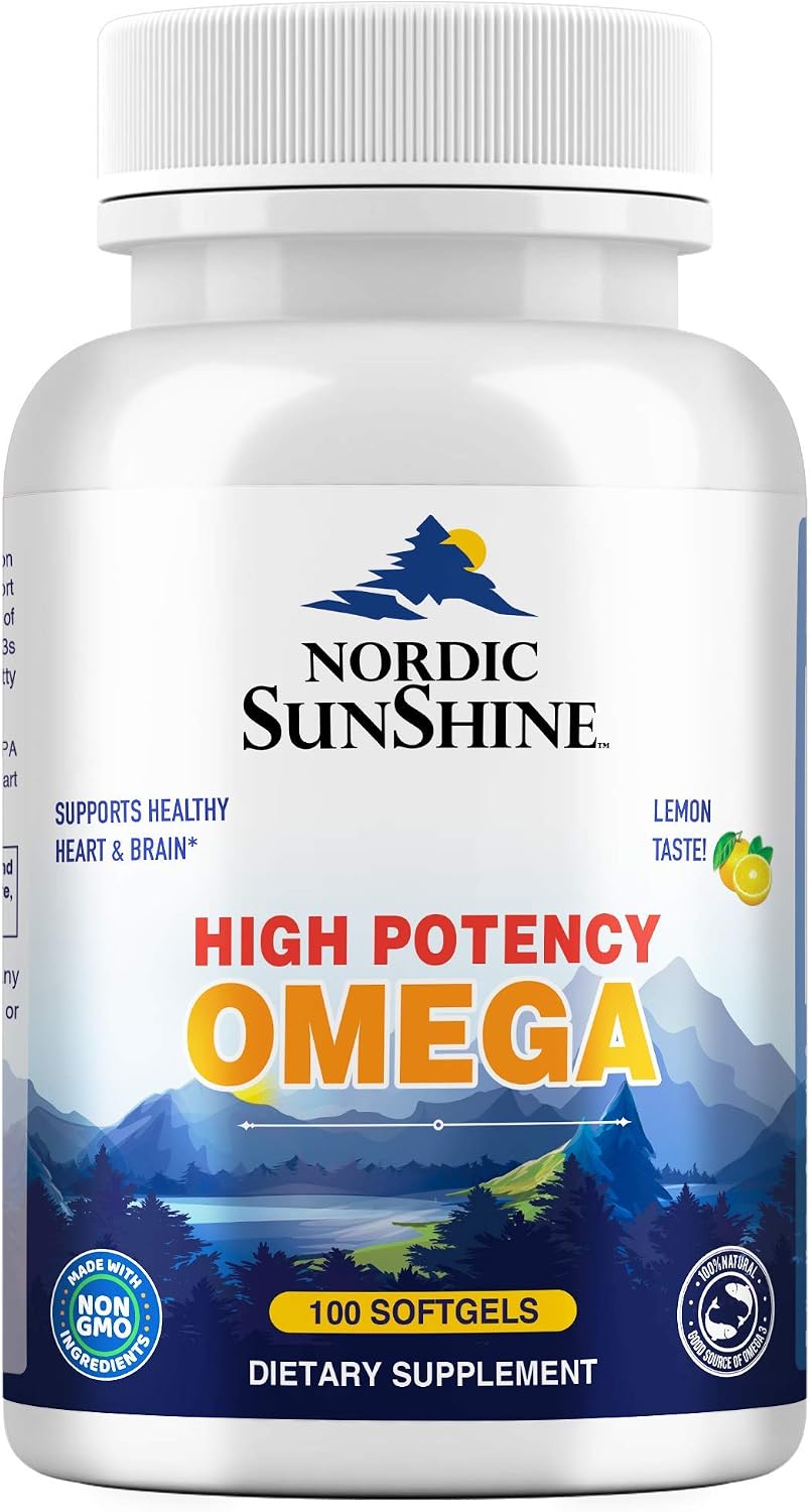 کپسول روغن ماهی امگا ۳، Nordic Sunshine، 100 سافت‌ژل