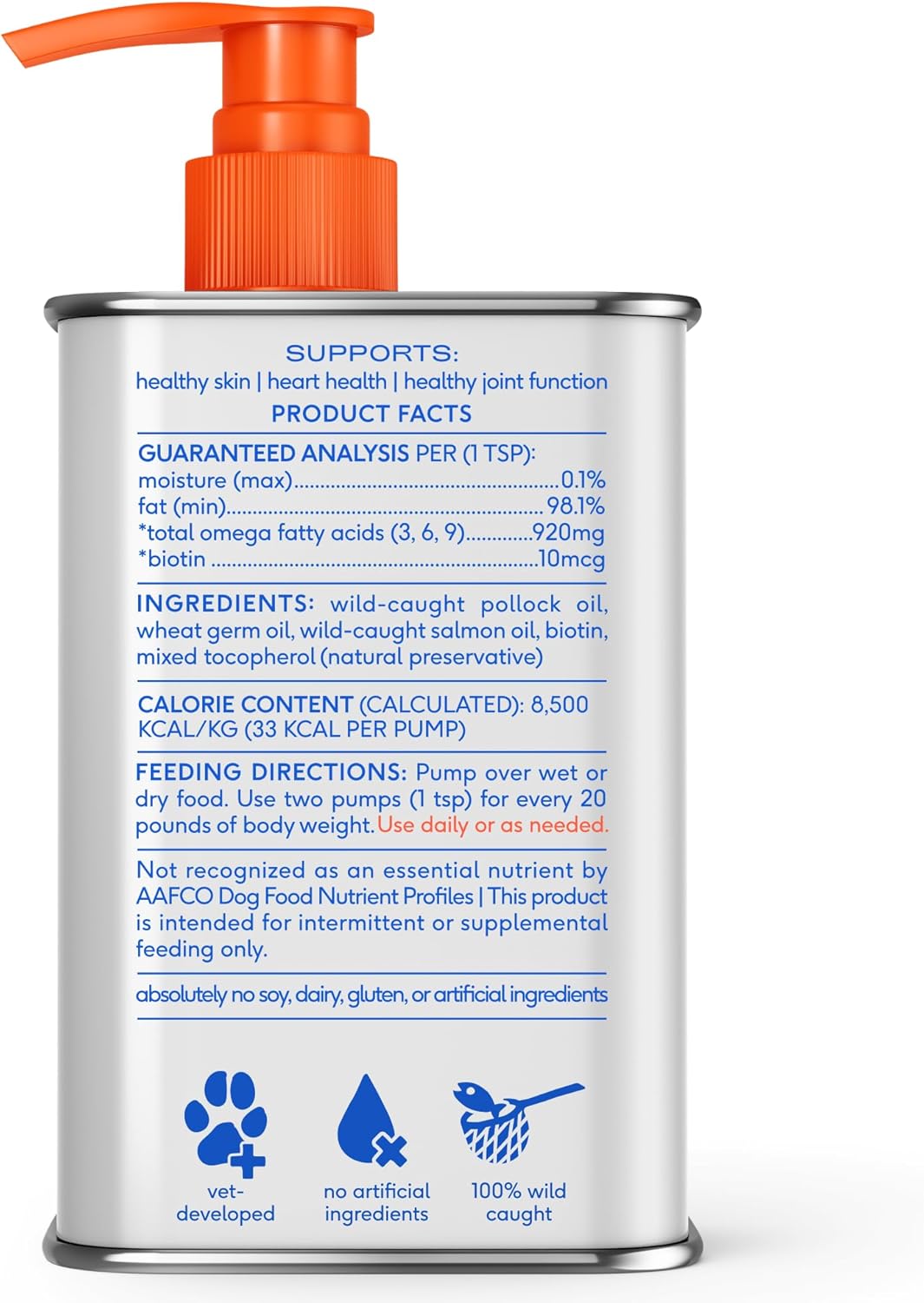 روغن سالمون امگا ۳ برای سگ و گربه، Native Pet، 8 اونس