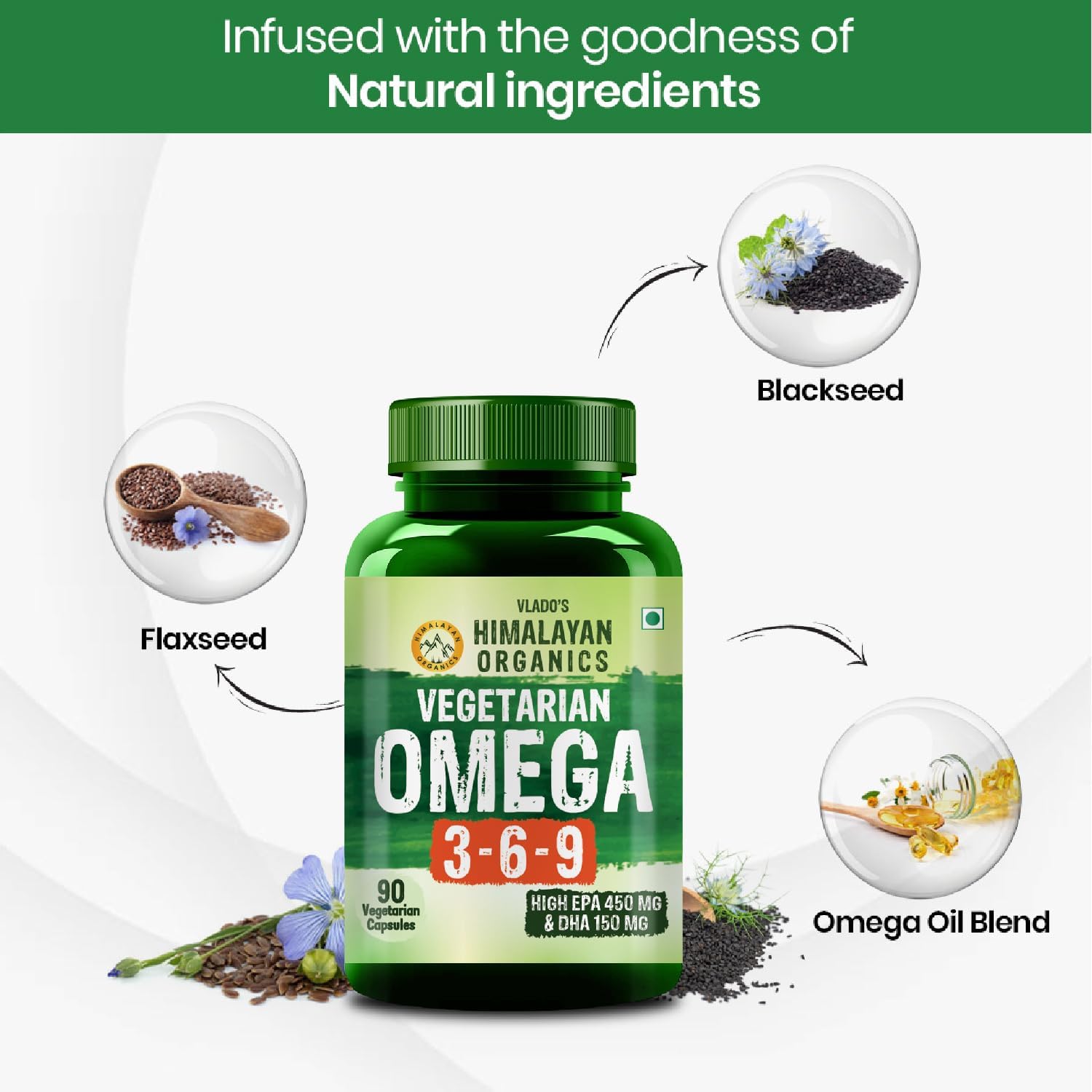 مکمل امگا ۳-۶-۹، Himalayan Organics