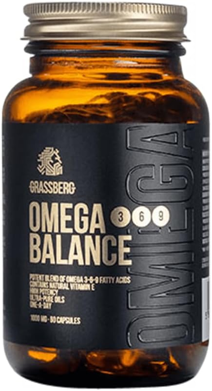 مکمل گیاهی امگا ۳-۶-۹، GRASSBERG، 60 کپسول