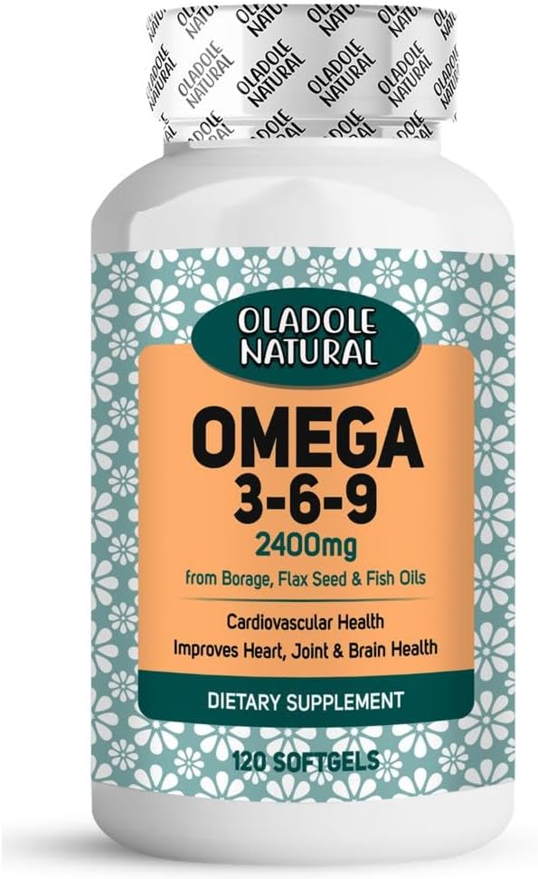 مکمل امگا ۳-۶-۹، Oladole Natural، 120 سافت‌ژل