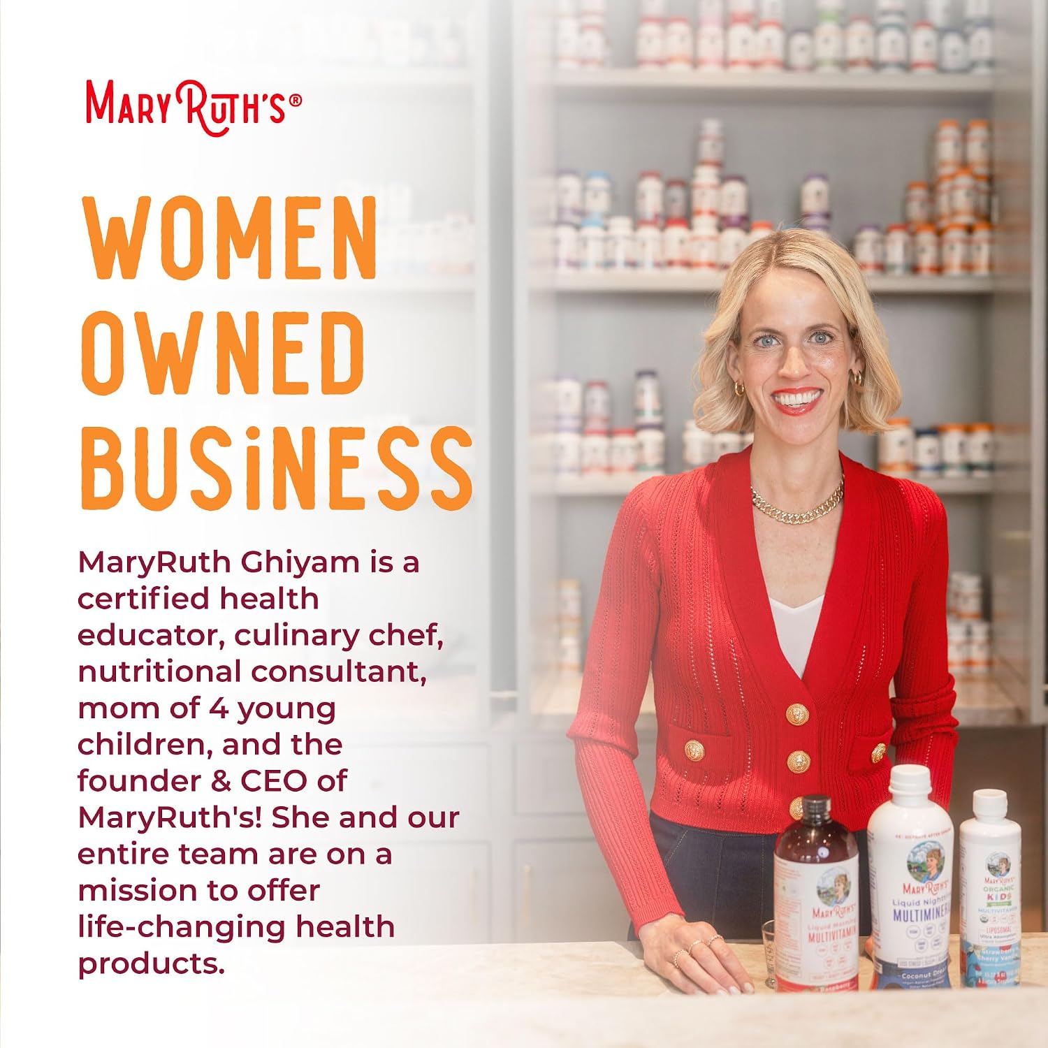 مکمل گیاهی امگا ۳، MaryRuth Organics، 3 پاستیل