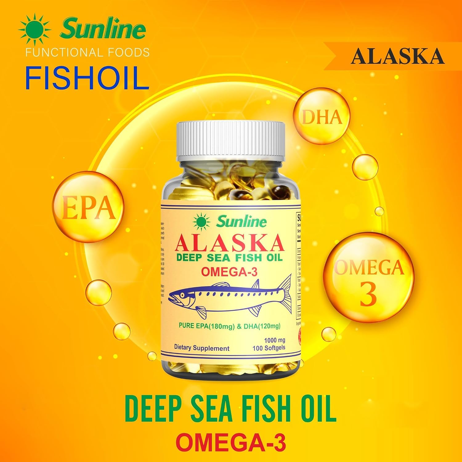 کپسول روغن ماهی امگا ۳، Sunline
