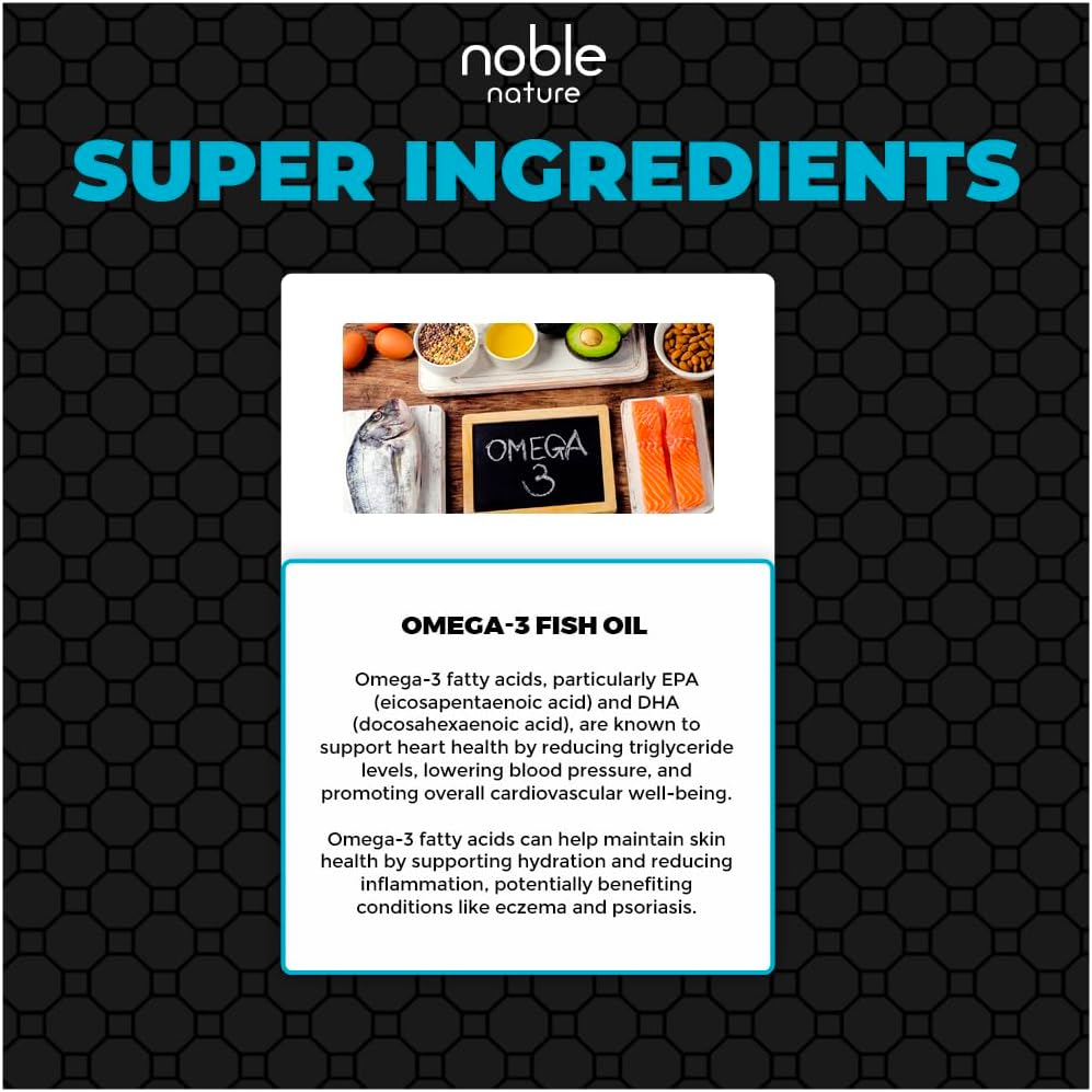 کپسول روغن ماهی امگا ۳، Noble Nature، 60 سافت‌ژل
