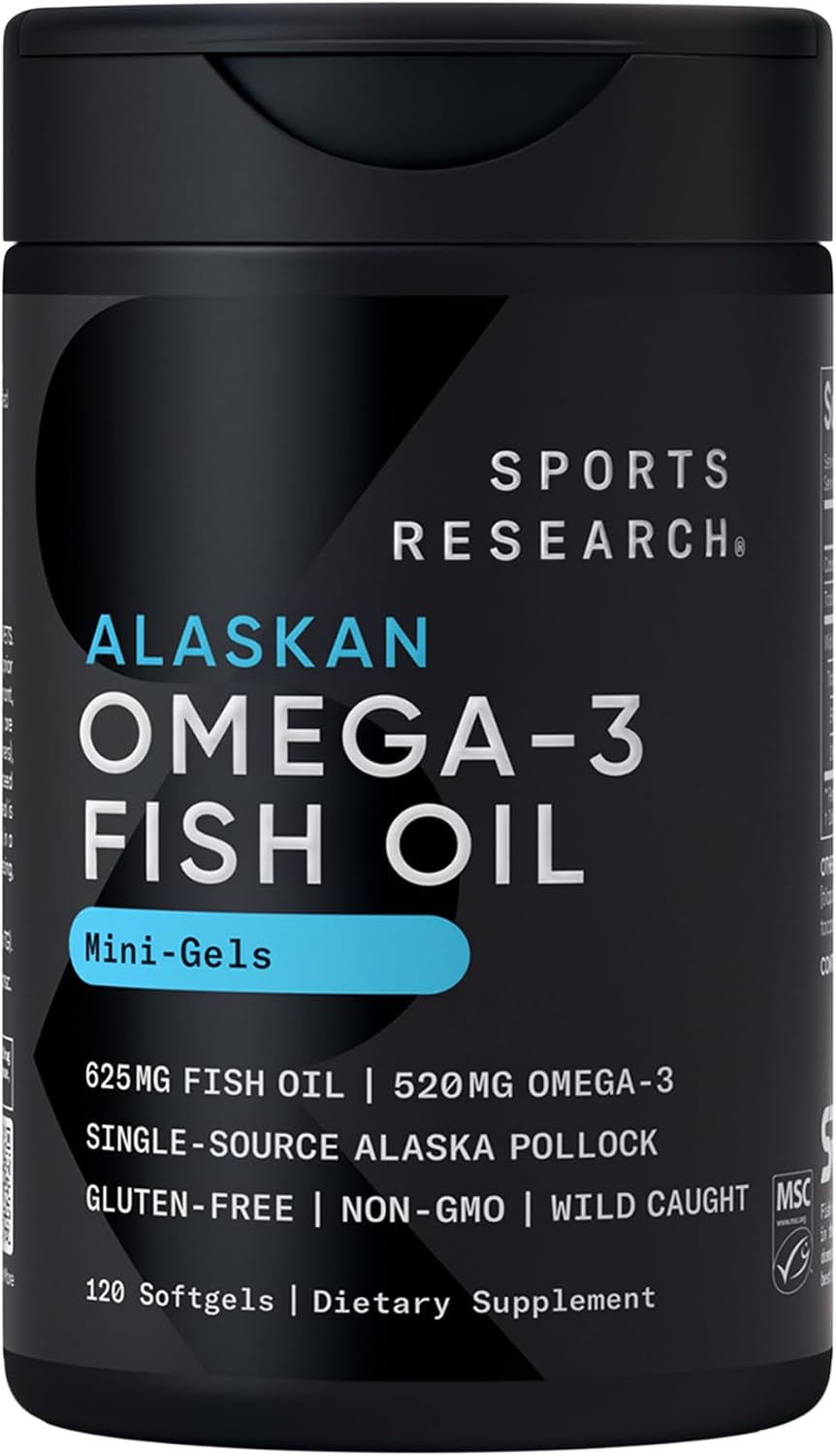 کپسول روغن ماهی امگا ۳، Sports Research، 120 سافت‌ژل