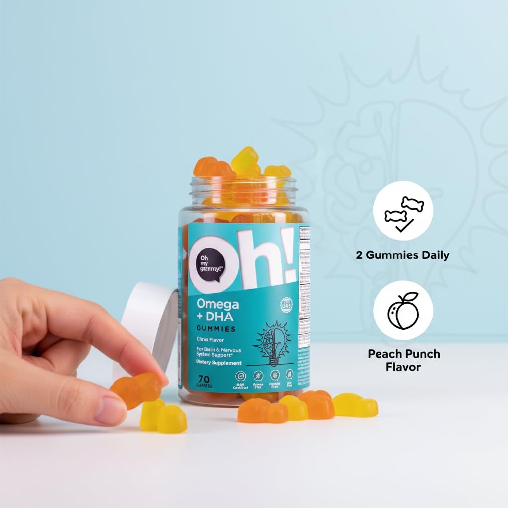 پاستیل امگا ۳ کودکان، Oh My Gummy!، 70 پاستیل