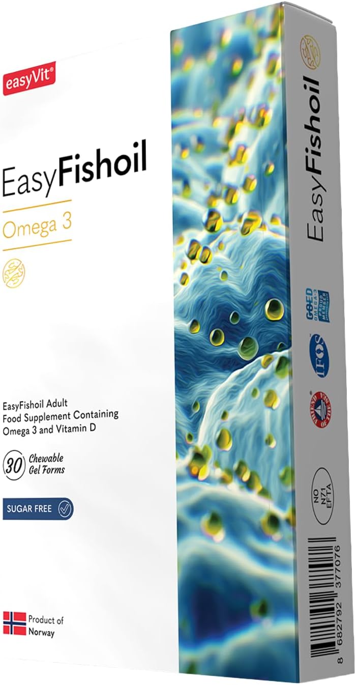 کپسول روغن ماهی امگا ۳، EasyFishoil، مدل EasyFishoil Adult، 30 بسته