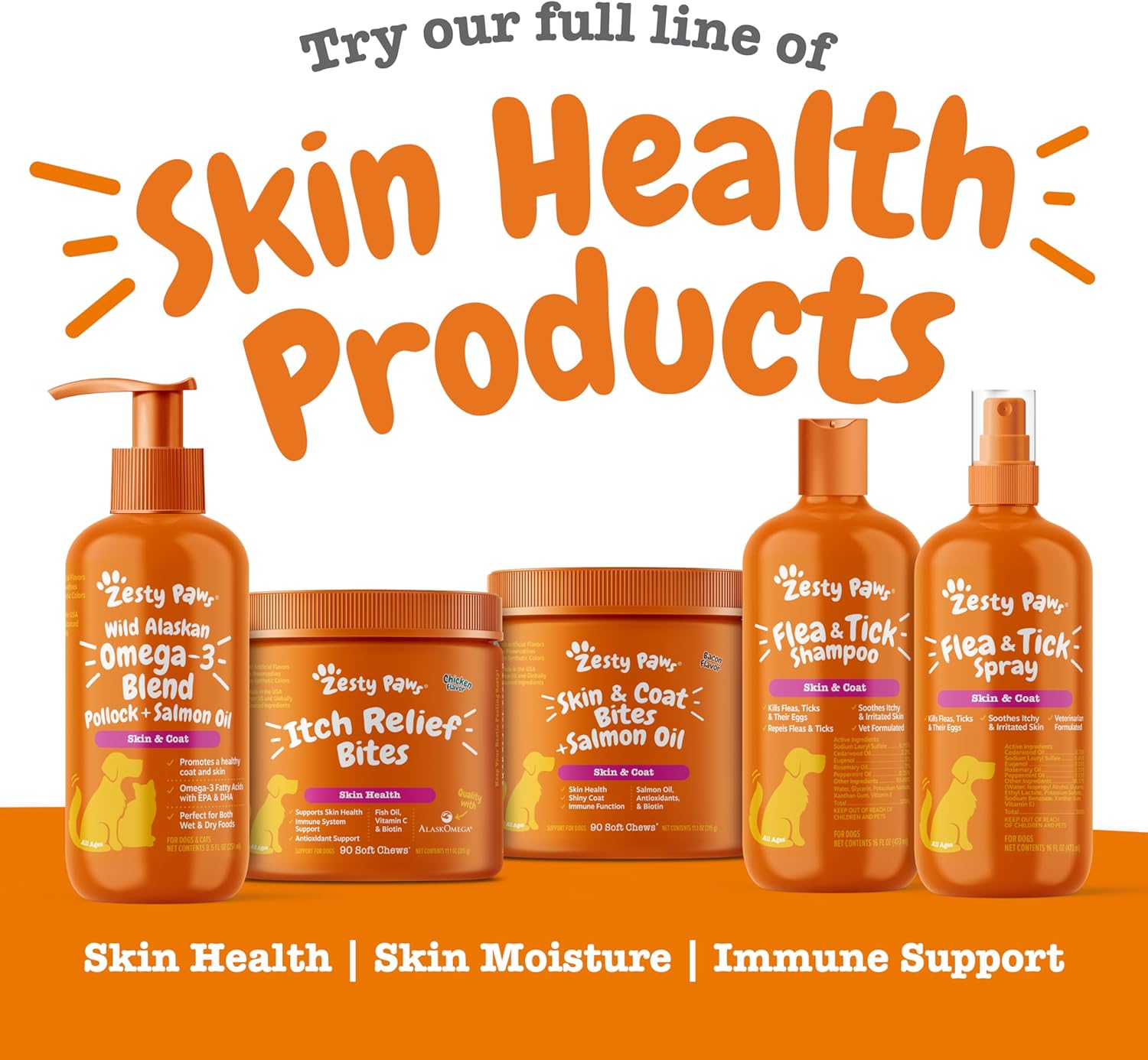 روغن سالمون امگا ۳ برای سگ و گربه، Zesty Paws، 8.5 اونس
