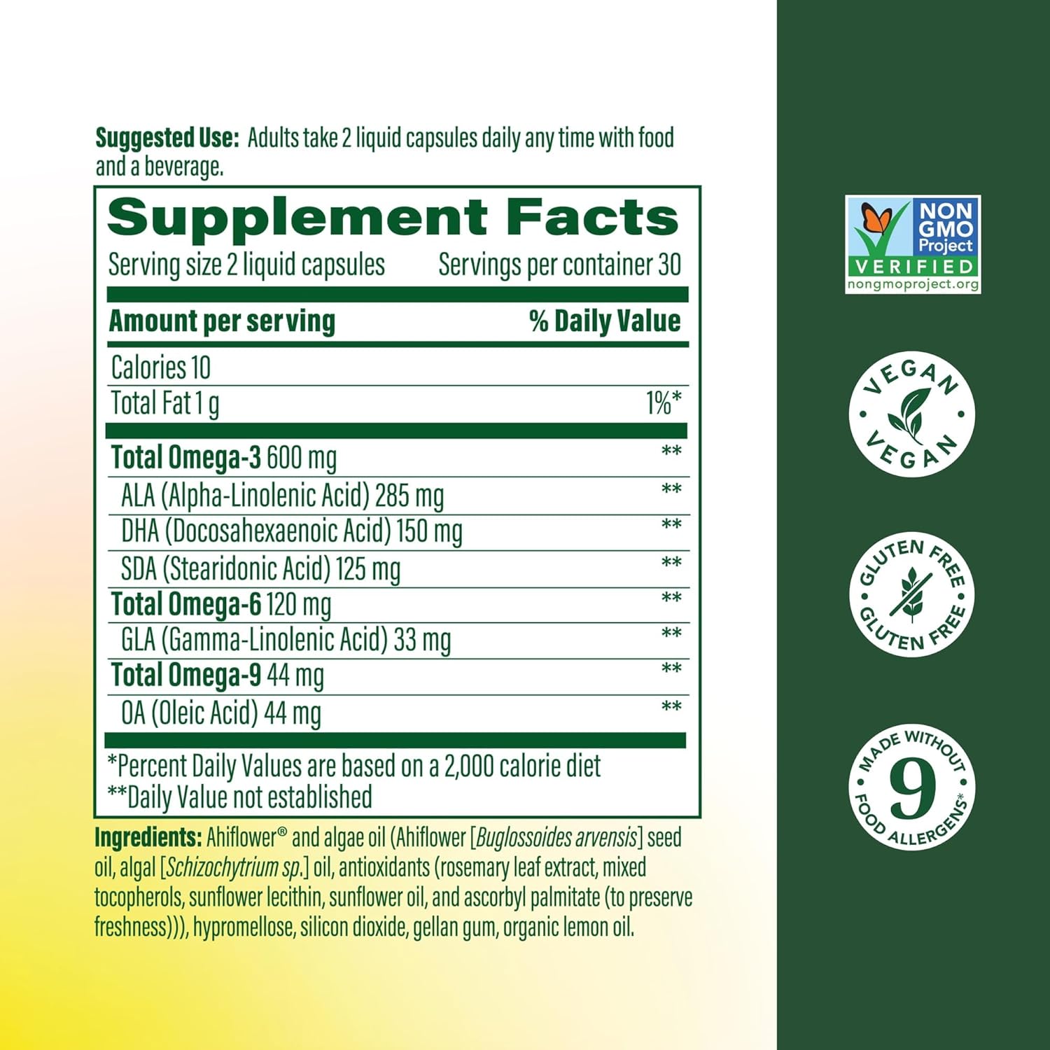 مکمل وگان امگا ۳ روغن جلبک، Megafood، 60 کپسول