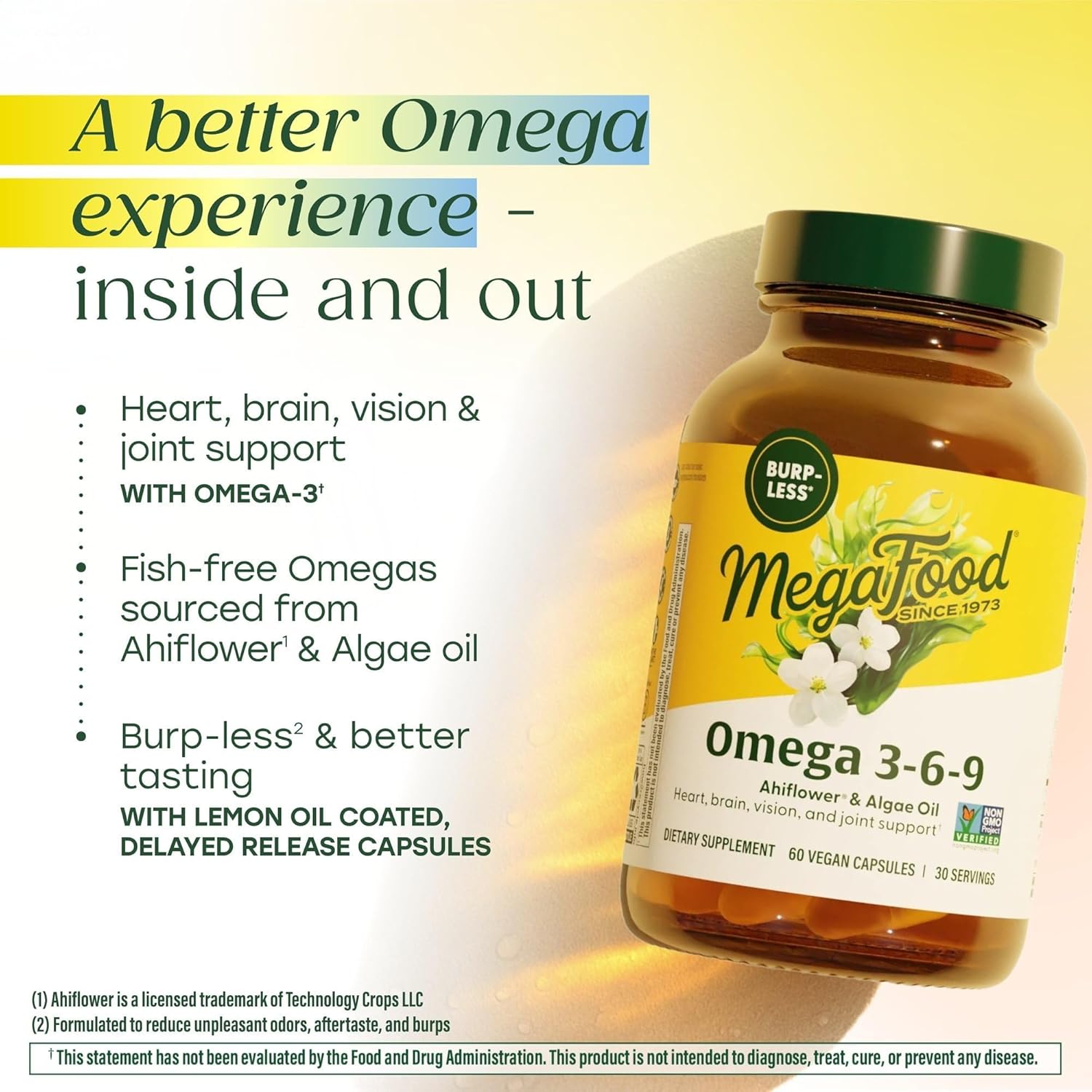 مکمل وگان امگا ۳ روغن جلبک، Megafood، 60 کپسول