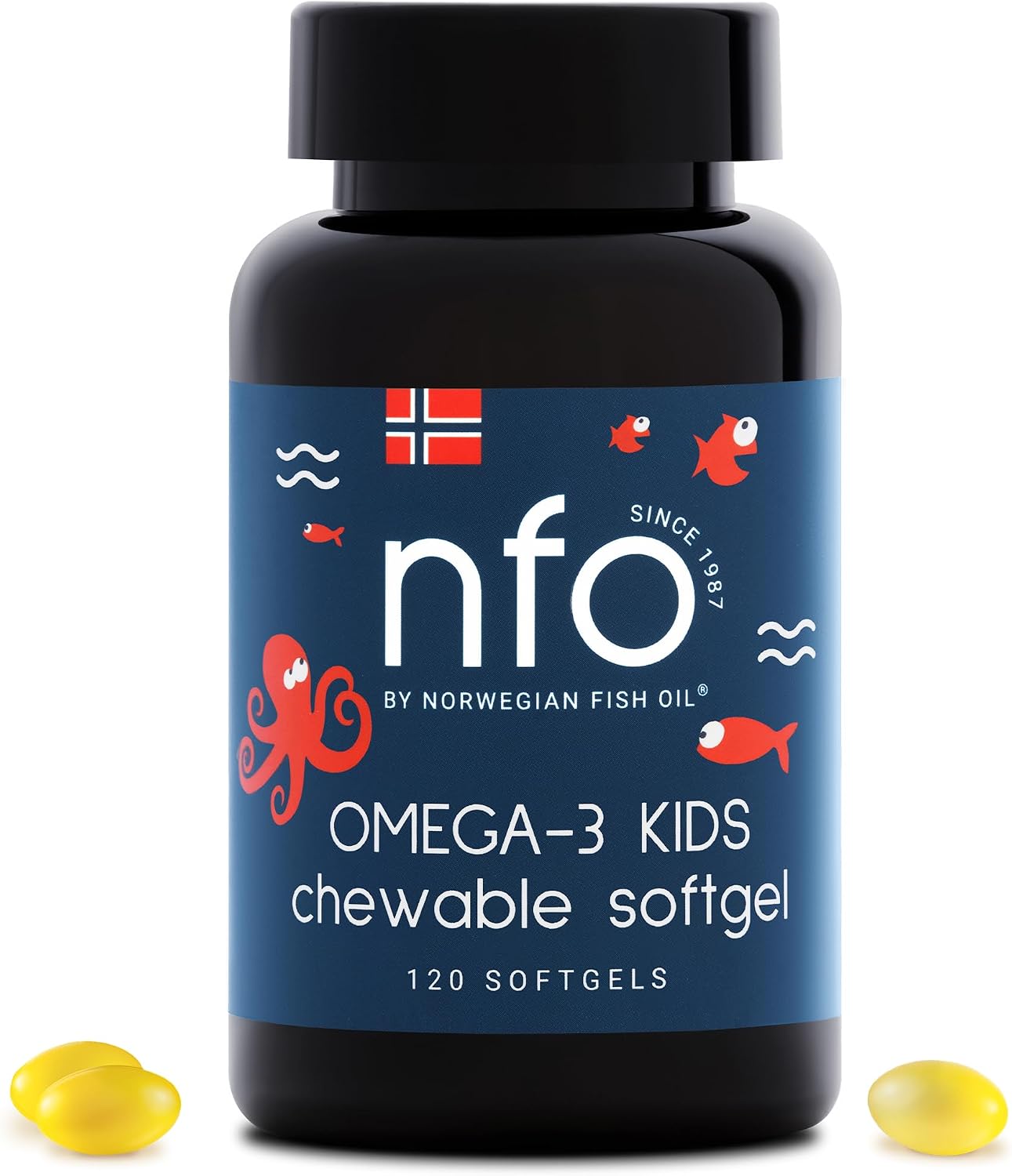 کپسول جویدنی امگا ۳ کودکان، NFO، 120 کپسول