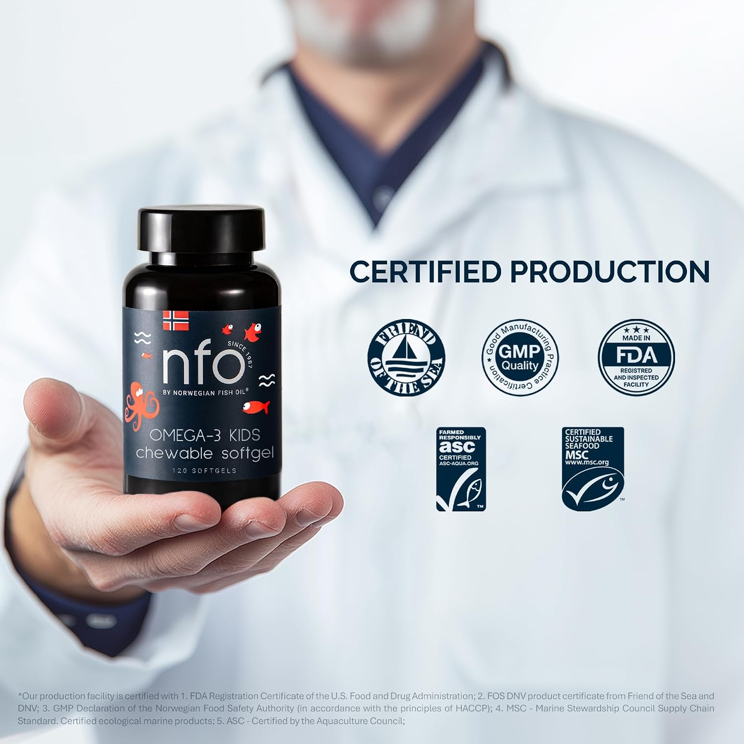 کپسول جویدنی امگا ۳ کودکان، NFO، 120 کپسول