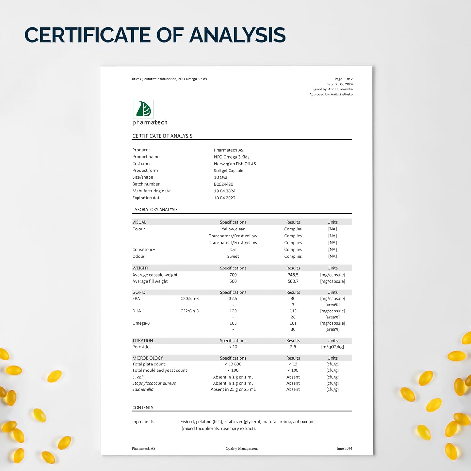 کپسول جویدنی امگا ۳ کودکان، NFO، 120 کپسول
