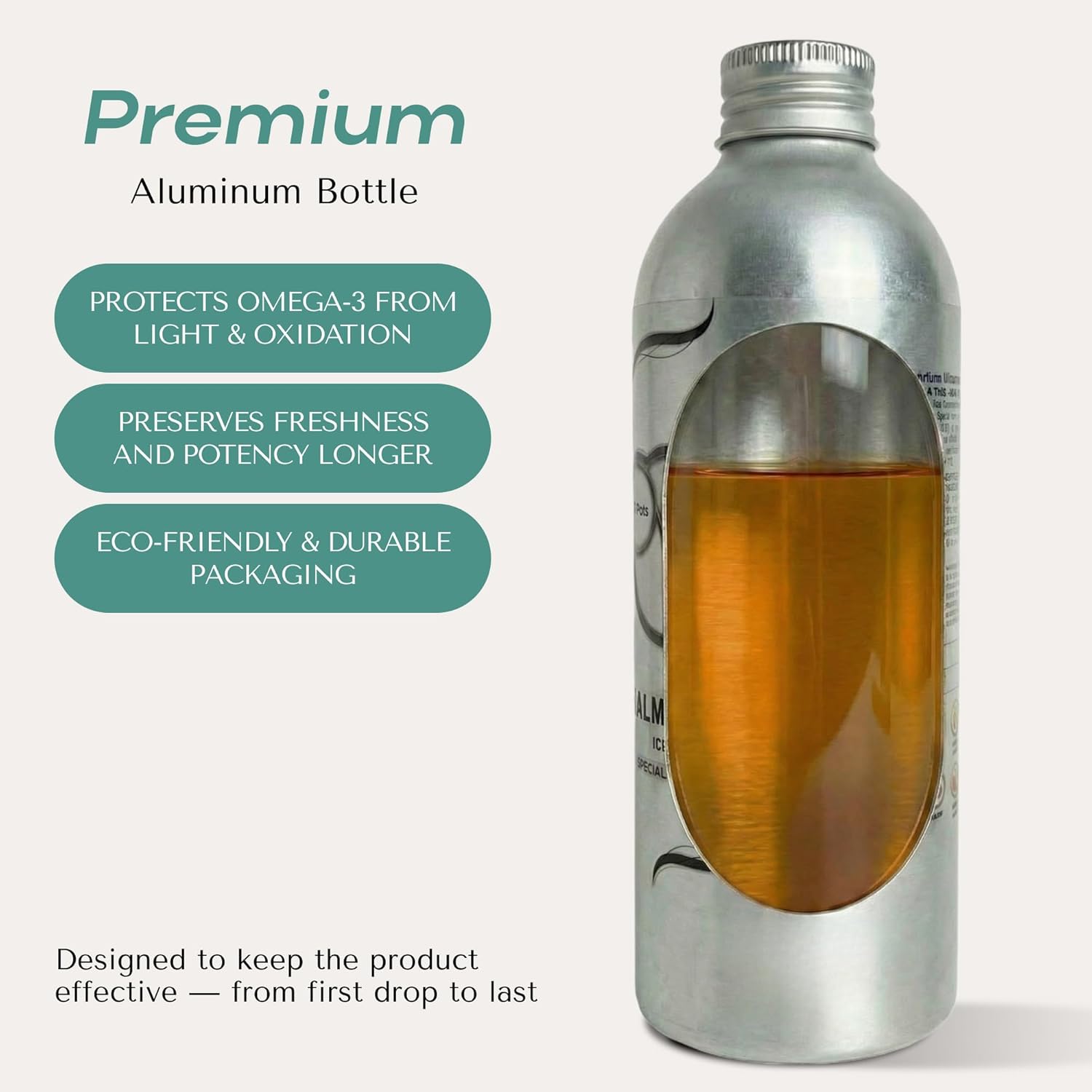 روغن سالمون امگا ۳ برای سگ و گربه، O2Pets، مدل Omega PLATINUM، 50 میلی‌لیتر