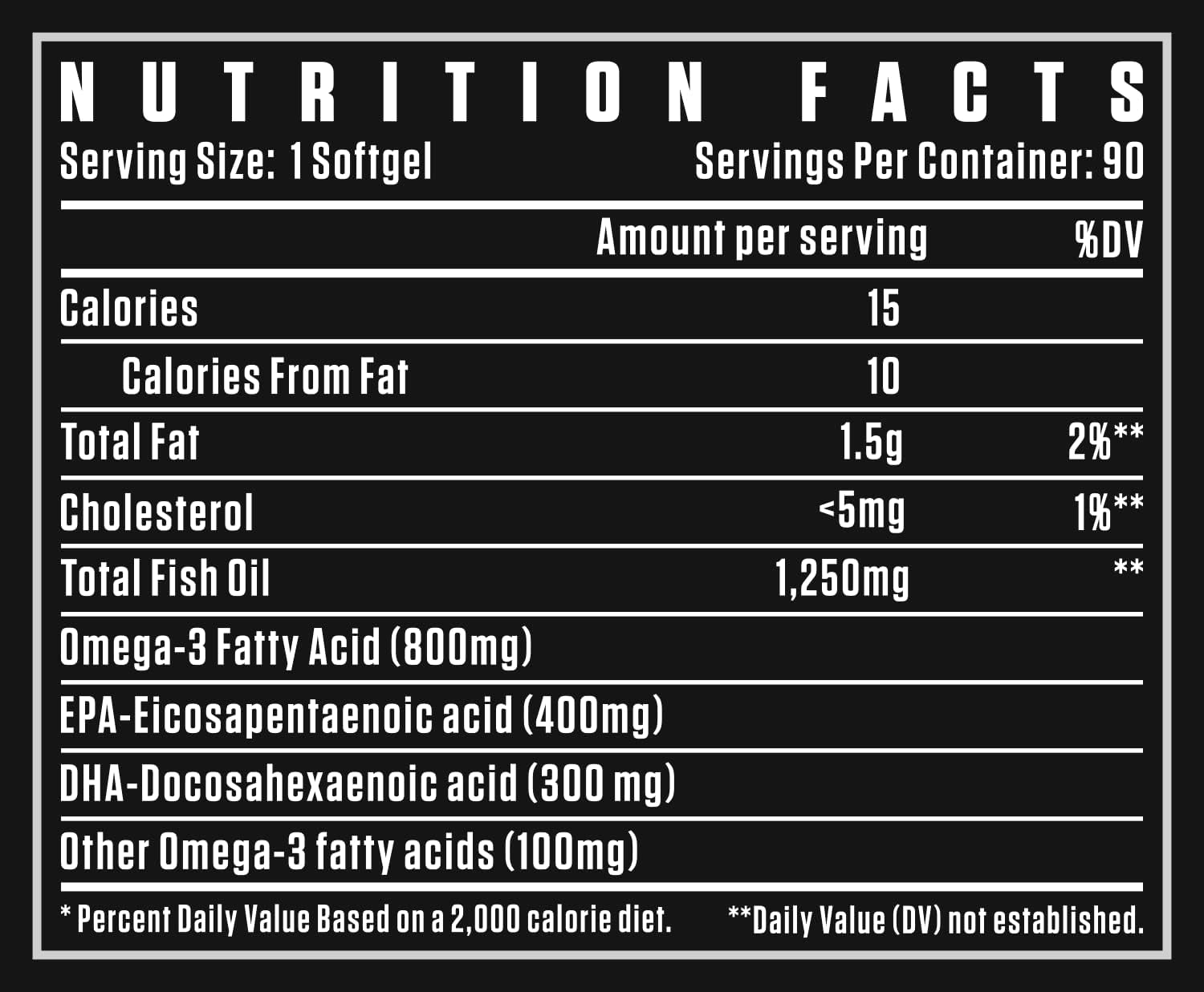 کپسول روغن ماهی امگا ۳، DEXTER JACKSON، مدل Black Signature Series Omega-3 Elite، 90 سافت‌ژل