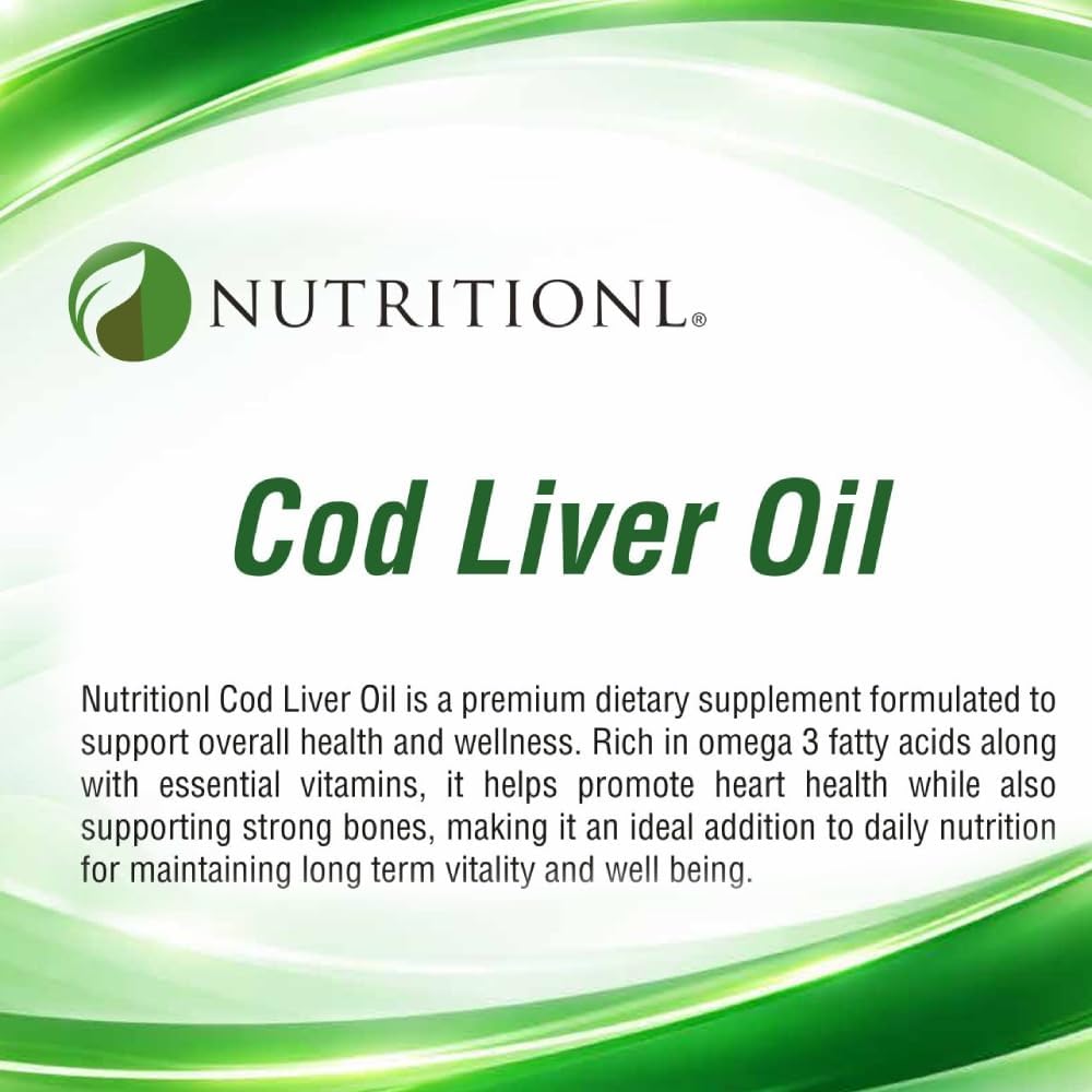 کپسول روغن کبد ماهی امگا ۳، Nutritionl، 320 میلی‌گرم، 60 سافت‌ژل