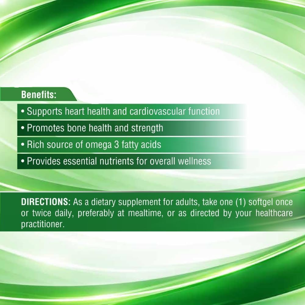 کپسول روغن کبد ماهی امگا ۳، Nutritionl، 320 میلی‌گرم، 60 سافت‌ژل