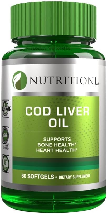 کپسول روغن کبد ماهی امگا ۳، Nutritionl، 320 میلی‌گرم، 60 سافت‌ژل