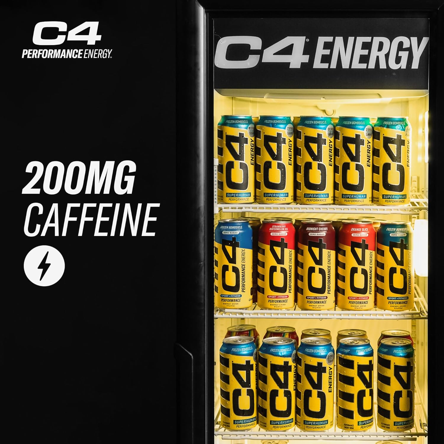 نوشیدنی انرژی‌زای ورزشی C4 Cellucor C4 انرژی Carbonated Zero، طعم هندوانه، 5.99 کیلوگرم