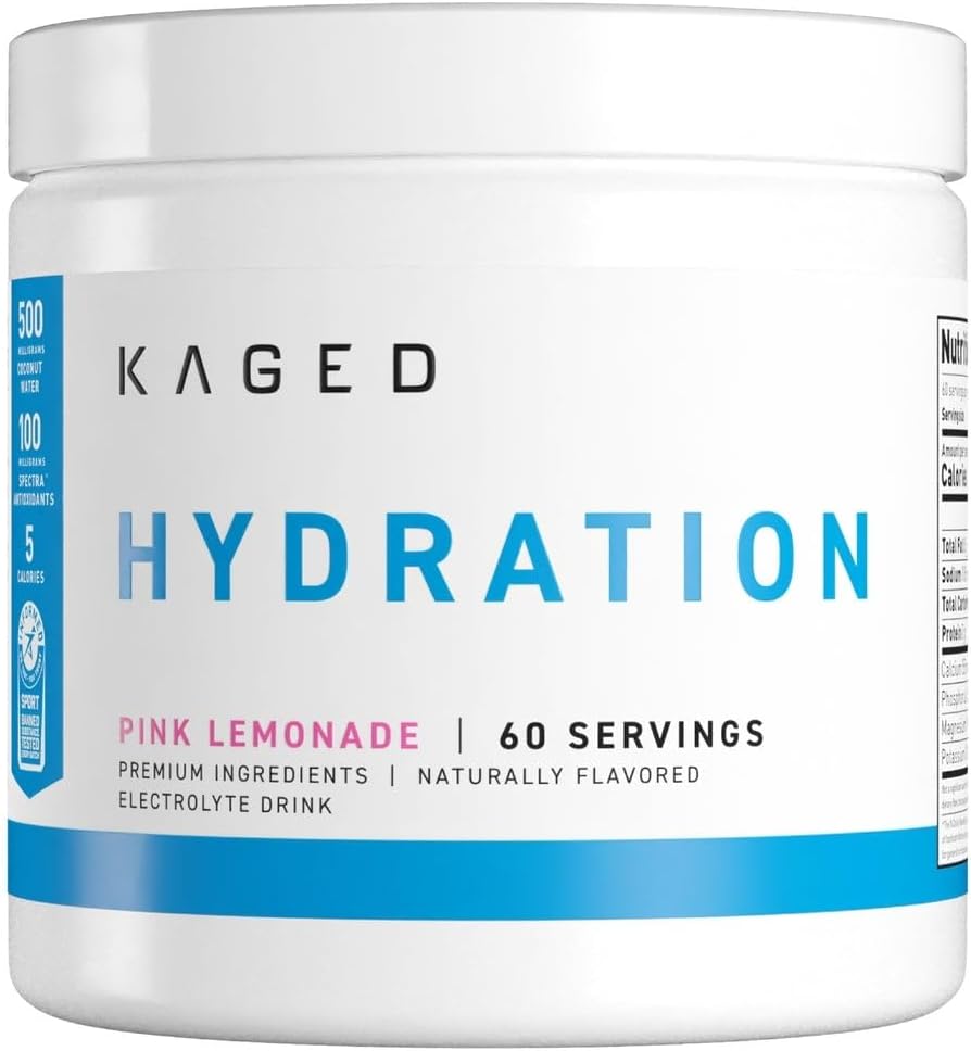 پودر مکمل قبل از تمرین کیجد Muscle Electrolytes، طعم لیموناد صورتی، 60 وعده