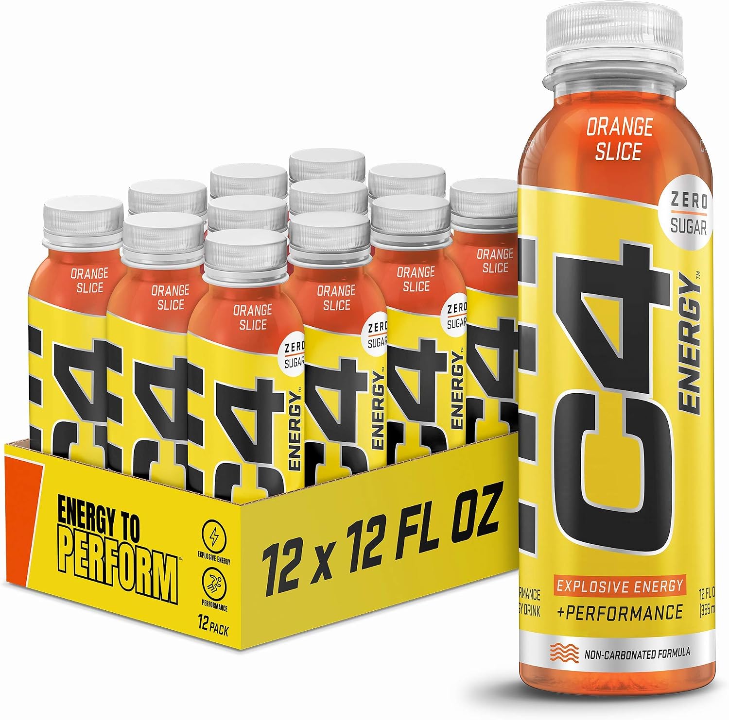 نوشیدنی انرژی‌زای ورزشی C4 Cellucor C4 انرژی Non – Carbonated Zero، طعم پرتقال، 4.84 کیلوگرم