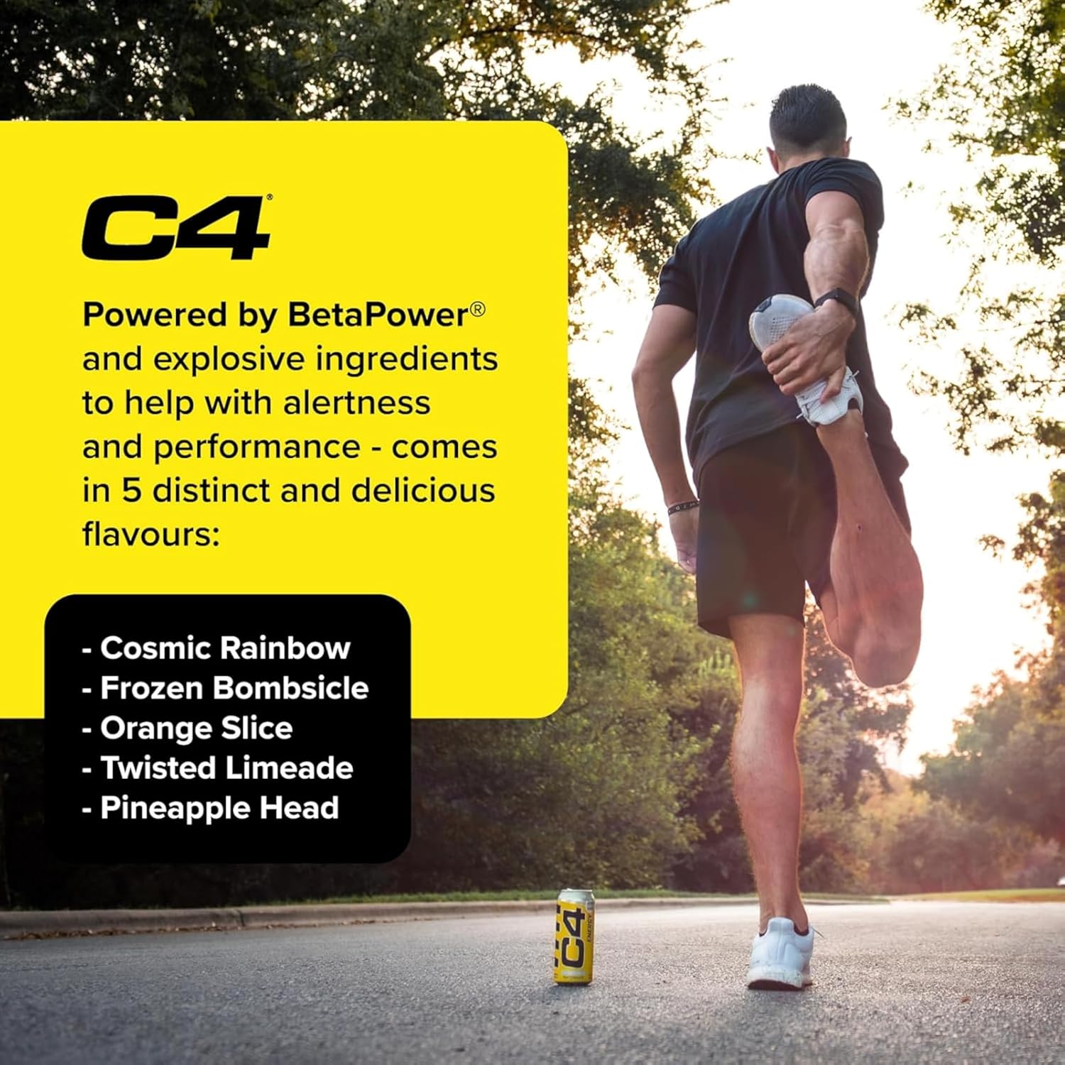 نوشیدنی انرژی‌زای ورزشی سلکور C4 Explosive Carbonated، 160 میلی‌گرم کافئین