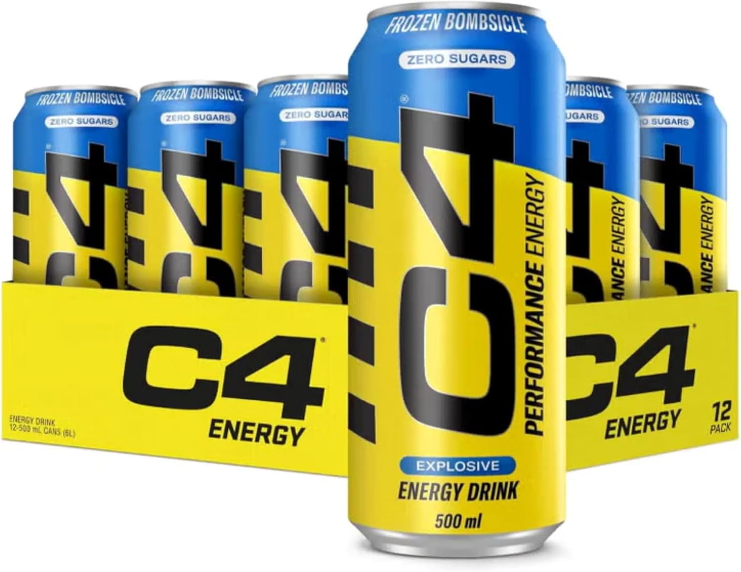 نوشیدنی انرژی‌زای ورزشی سلکور C4 Explosive Carbonated، 160 میلی‌گرم کافئین