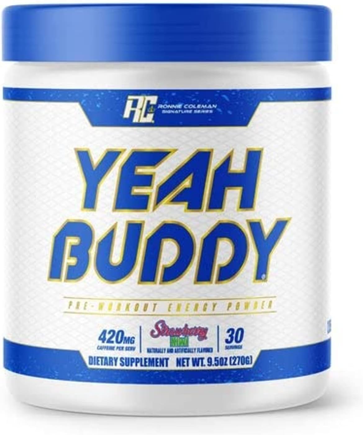 پودر مکمل قبل از تمرین رونی کلمن سیگنچر سریز Yeah Buddy Extreme Powerful، طعم توت‌فرنگی، 30 وعده