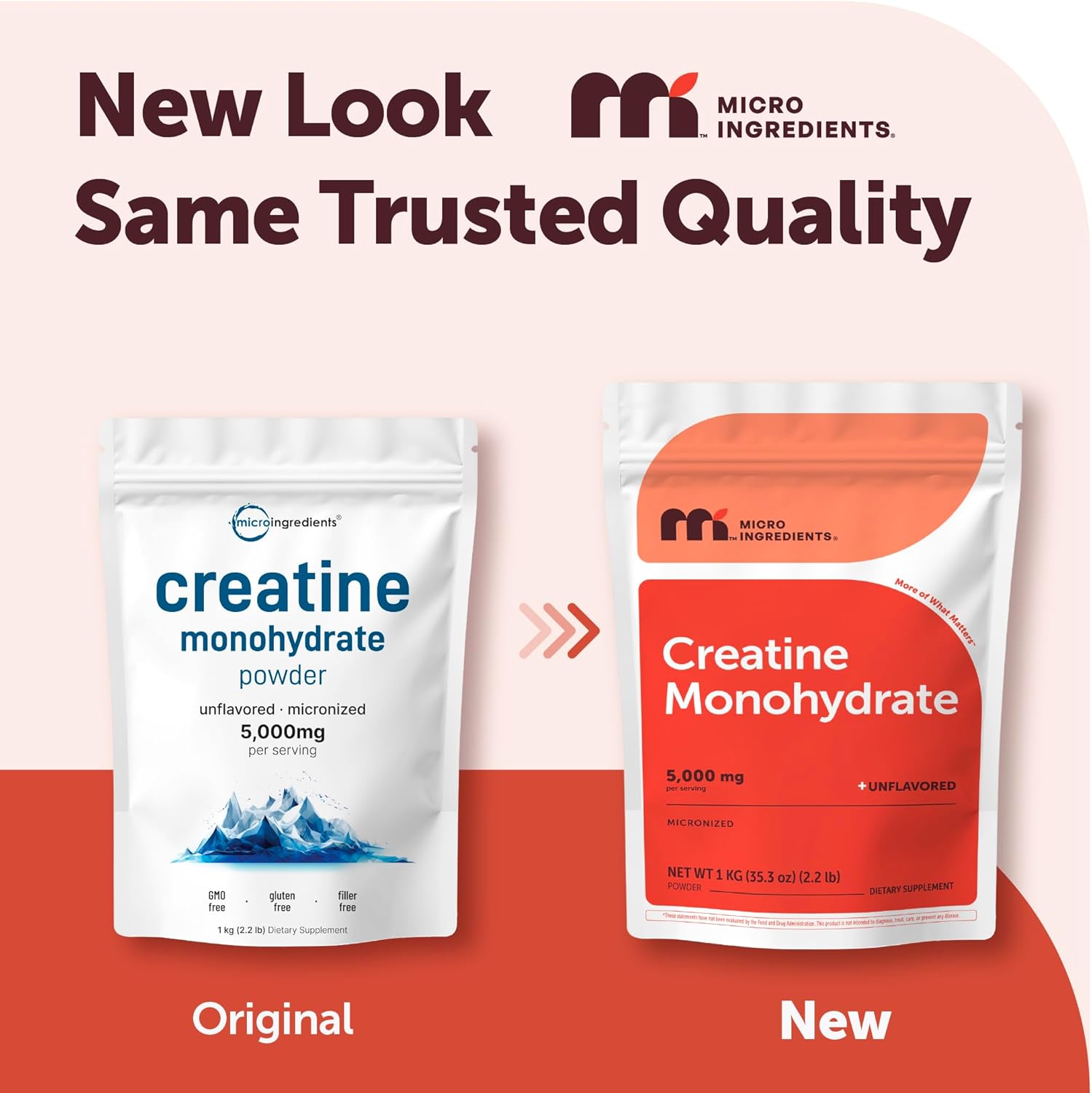 پودر مکمل قبل از تمرین مایکرو اینگریدینتس Creatine Monohydrate، بدون طعم، 997.9 گرم