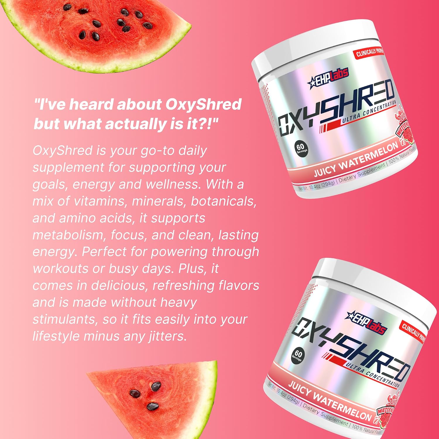 پودر مکمل قبل از تمرین ای‌اچ‌پی لبز OxyShred Thermogenic Fat Burner by، طعم هندوانه، 60 وعده