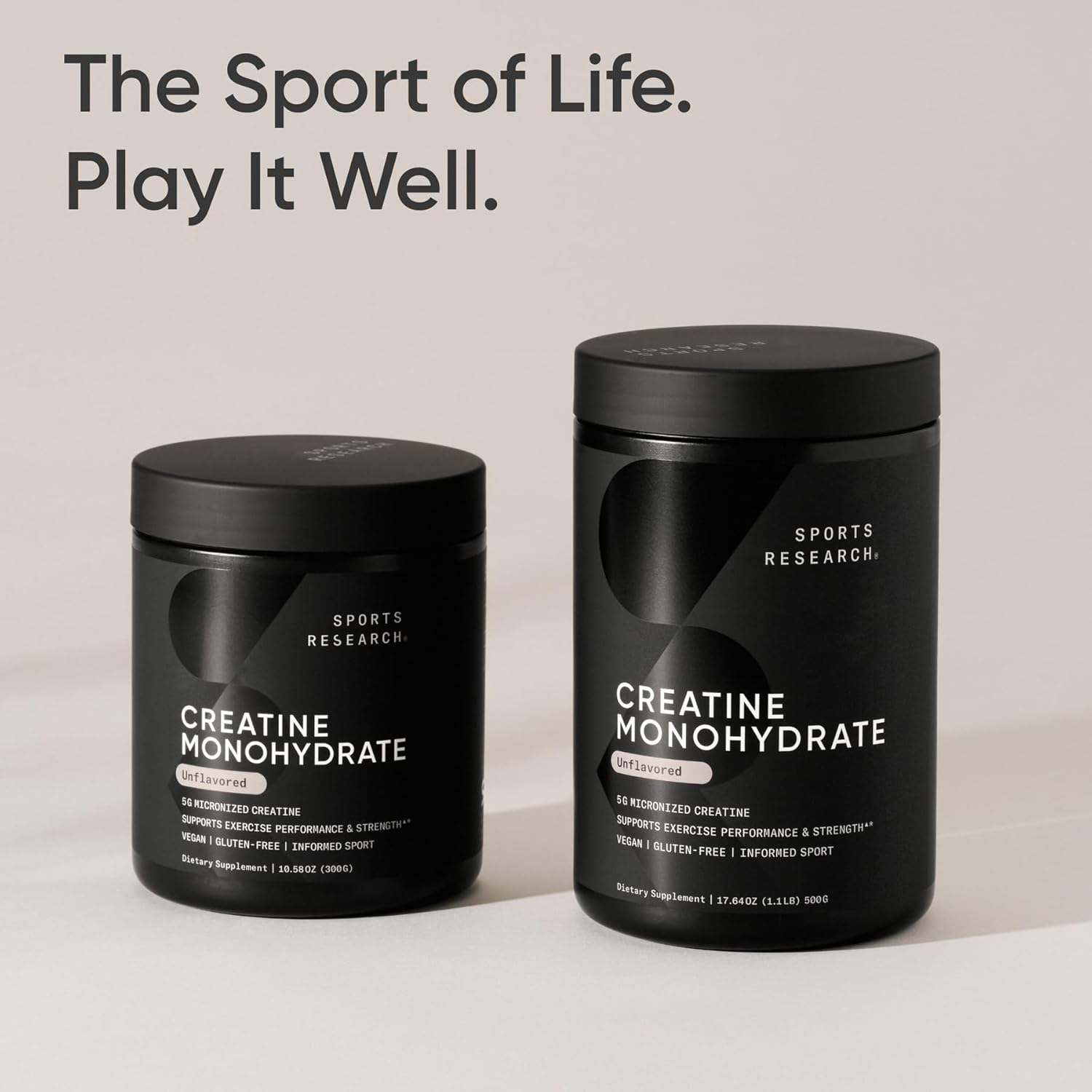 پودر کراتین اسپورتس ریسرچ Creatine Monohydrate، 1.5 گرم