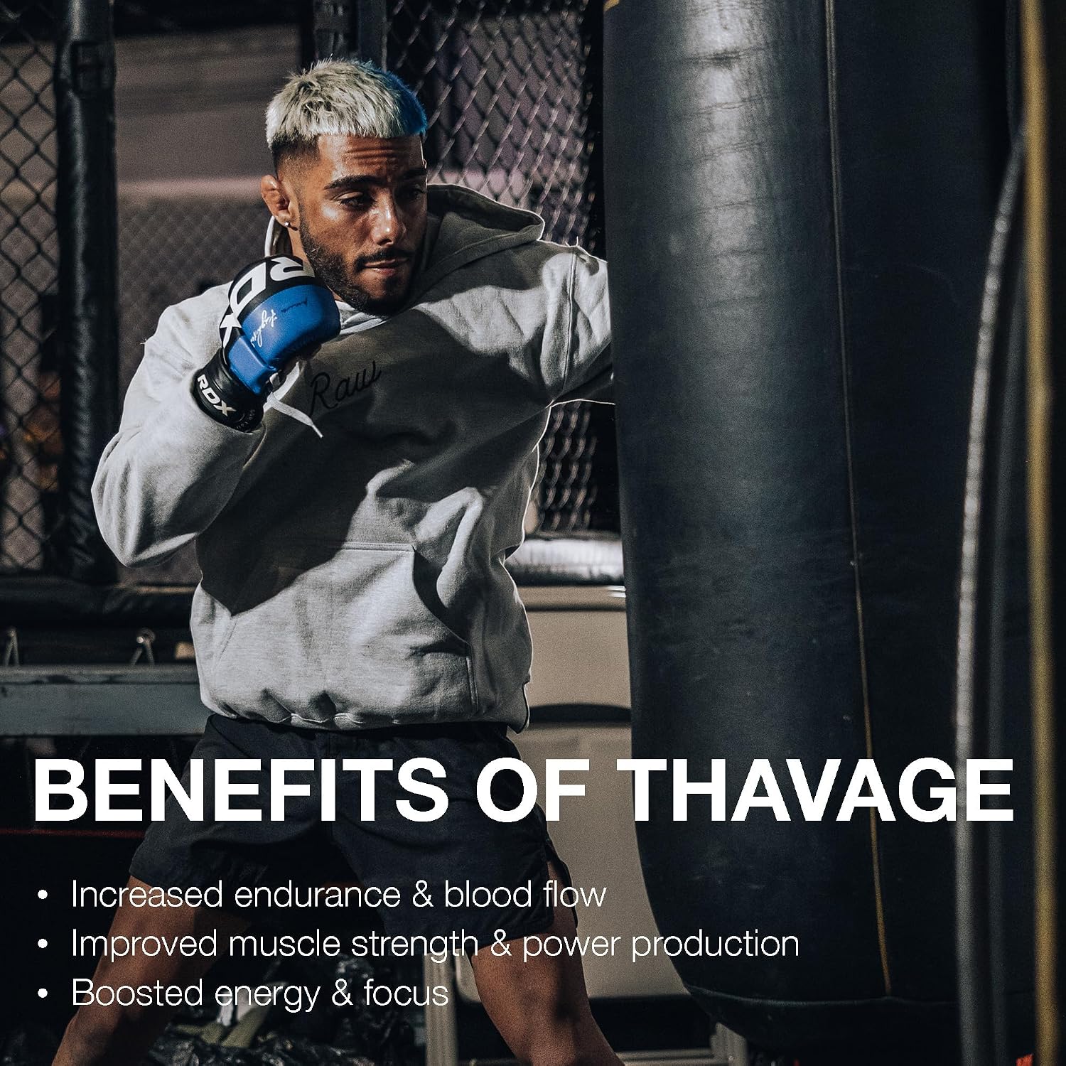 پودر مکمل قبل از تمرین راو Cbum Thavage، طعم لیموناد تمشک، 500 گرم