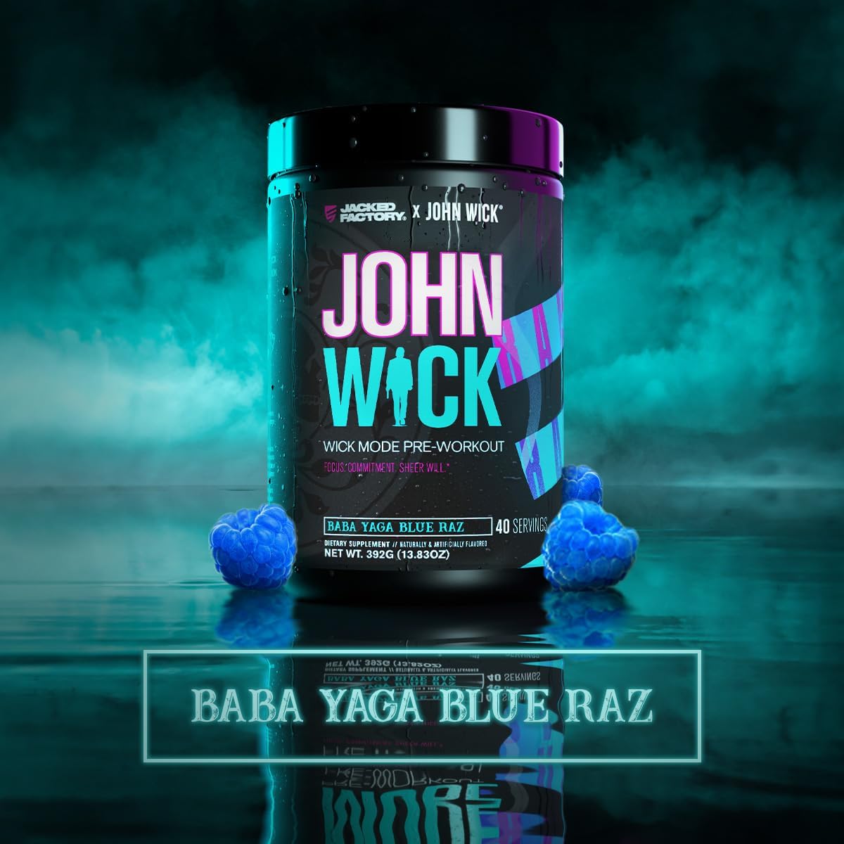پودر مکمل قبل از تمرین جکت فکتوری X John Wick، 40 وعده