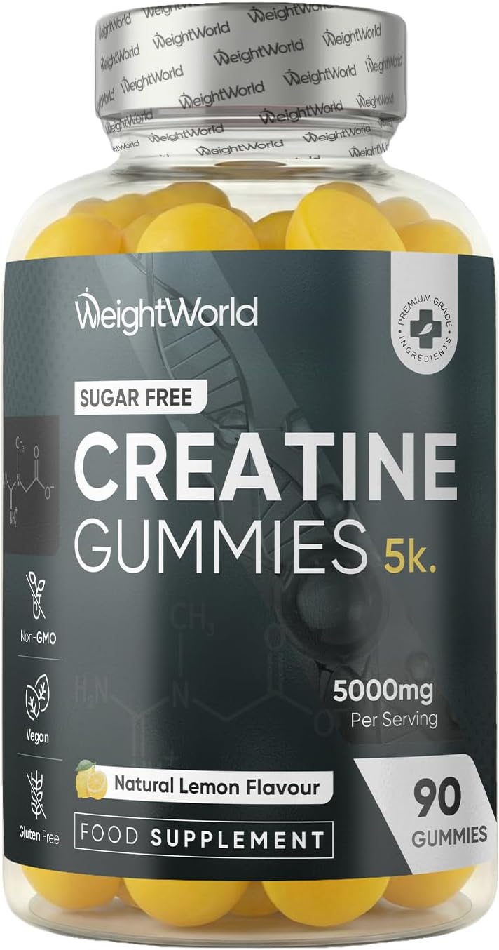 پاستیل کراتین ویت‌ورلد Creatine Gummies، طعم Vegan & Gluten – Free – ، 9 گرم