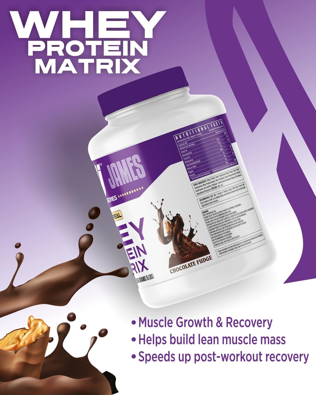 پودر پروتئین وی دنیس جیمز سیگنچر سریز 100% Whey Protein، طعم قهوه، 81 وعده