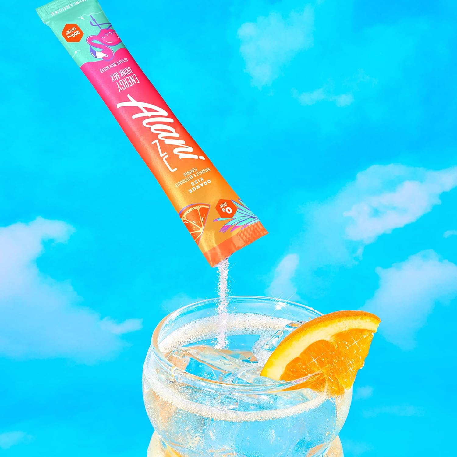 نوشیدنی انرژی‌زای ورزشی آلانی نو ORANGE KISS انرژی Sticks، طعم پرتقال، 118 گرم
