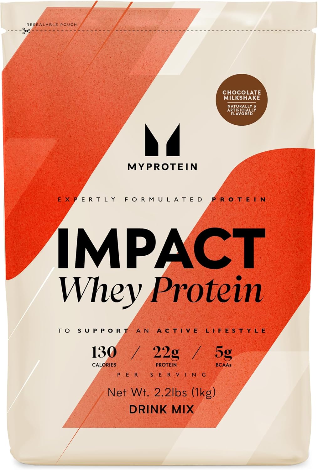 پودر پروتئین وی مای پروتئین مدل Impact Whey، ۹۹۸ گرم، طعم شکلات ملایم