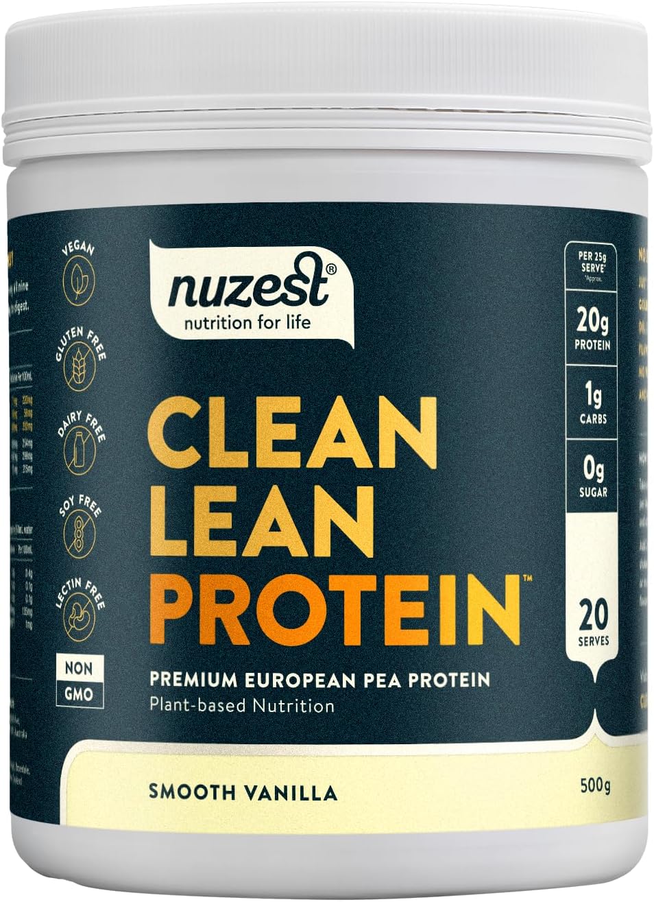 پودر پروتئین نیوزست مدل Clean Lean Protein، ۵۰۰ گرم، طعم وانیل ملایم، بدون گلوتن