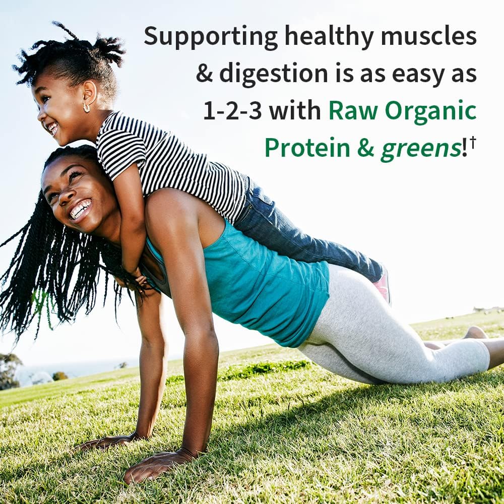 پودر پروتئین گیاهی گاردن آو لایف مدل Raw Organic Protein، ۲۰ سروینگ، طعم شکلاتی، کربوهیدرات کم