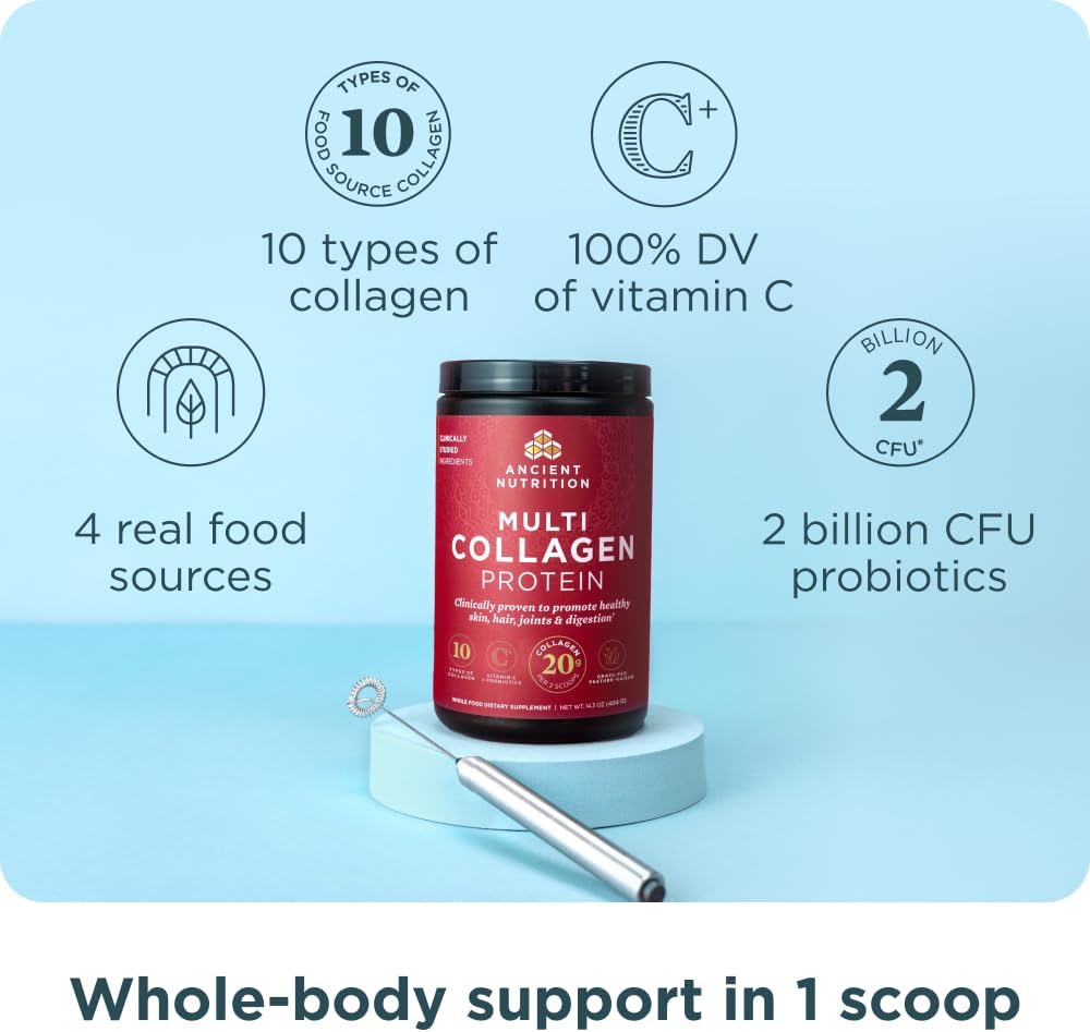 پودر کلاژن انشنت نوتریشن مدل Multi Collagen Protein، ۴۵۴٫۵ گرم