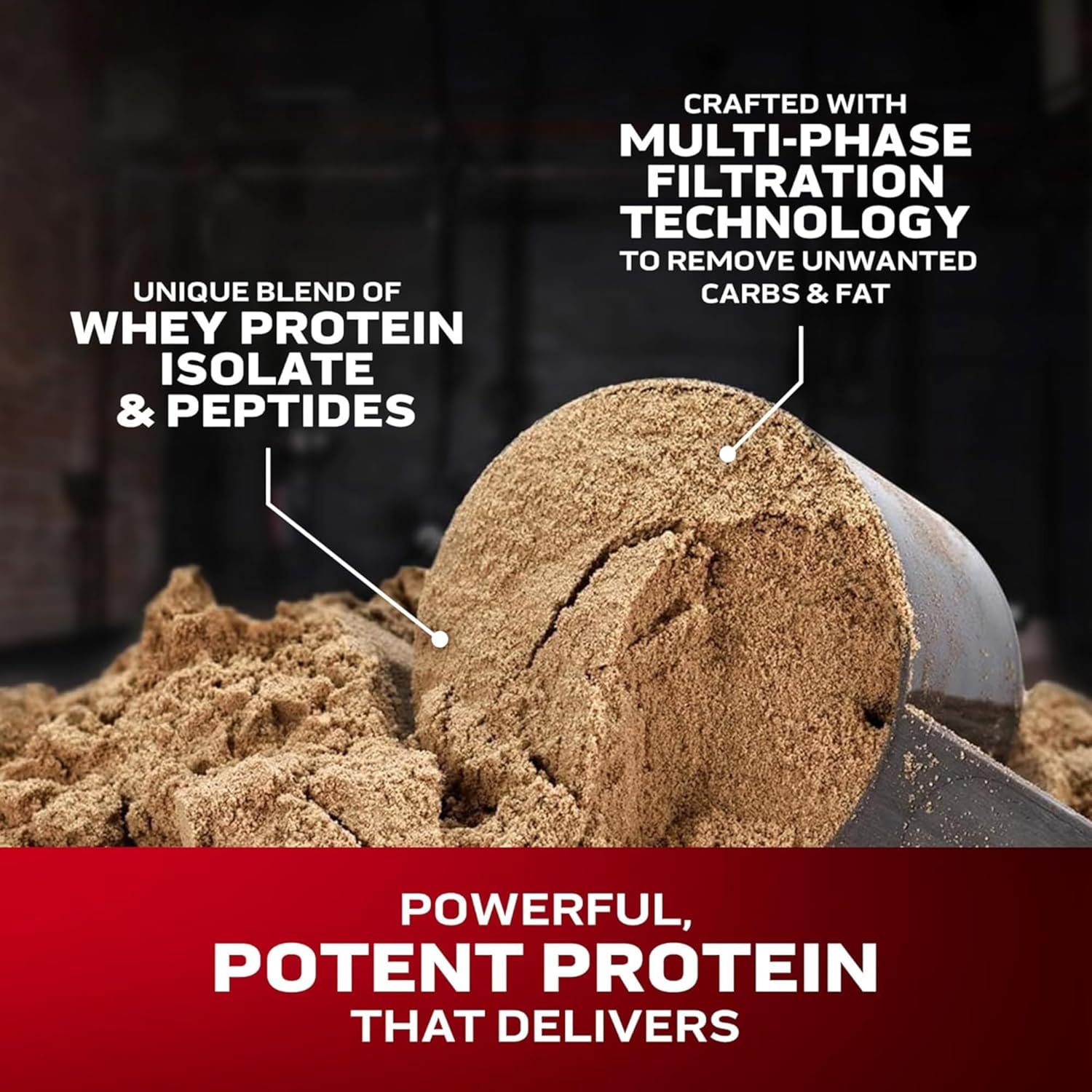 پودر پروتئین وی ایزوله ماسلتک مدل NitroTech، ۱٫۸۱ کیلوگرم، طعم کرم وانیل، حاوی BCAA