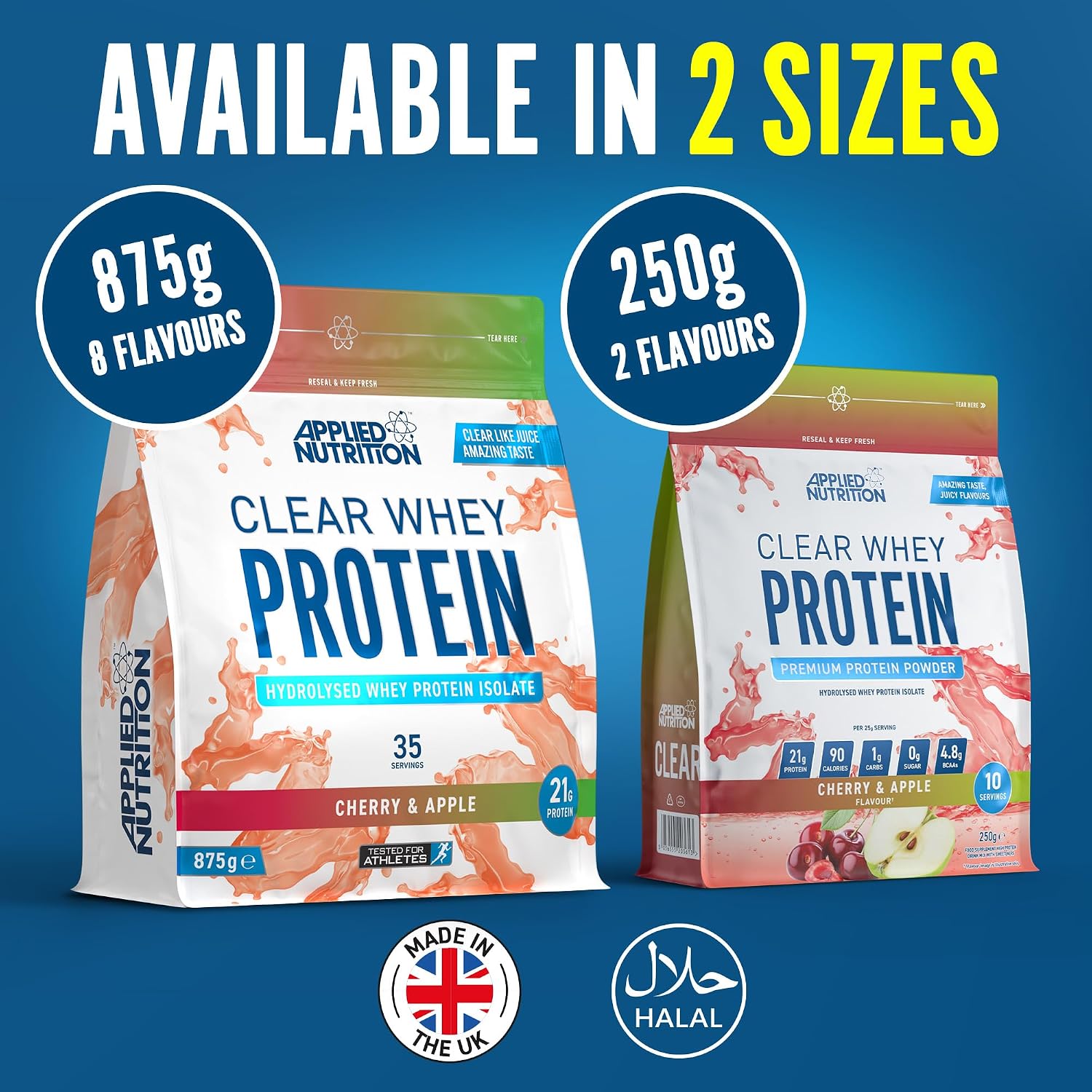 پودر پروتئین کلیر وی ایزوله اپلاید نوتریشن مدل Clear Whey Isolate، ۳۵ سروینگ، طعم هندوانه، هیدرولیزه و با جذب سریع