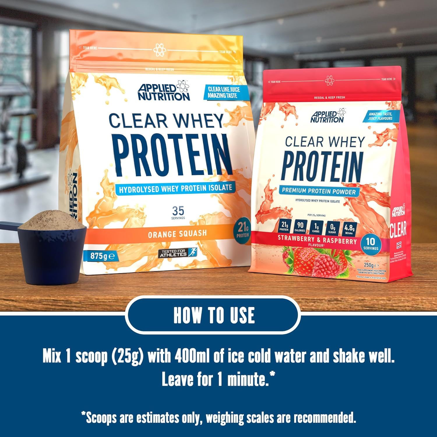 پودر پروتئین کلیر وی ایزوله اپلاید نوتریشن مدل Clear Whey Isolate، ۳۵ سروینگ، طعم هندوانه، هیدرولیزه و با جذب سریع