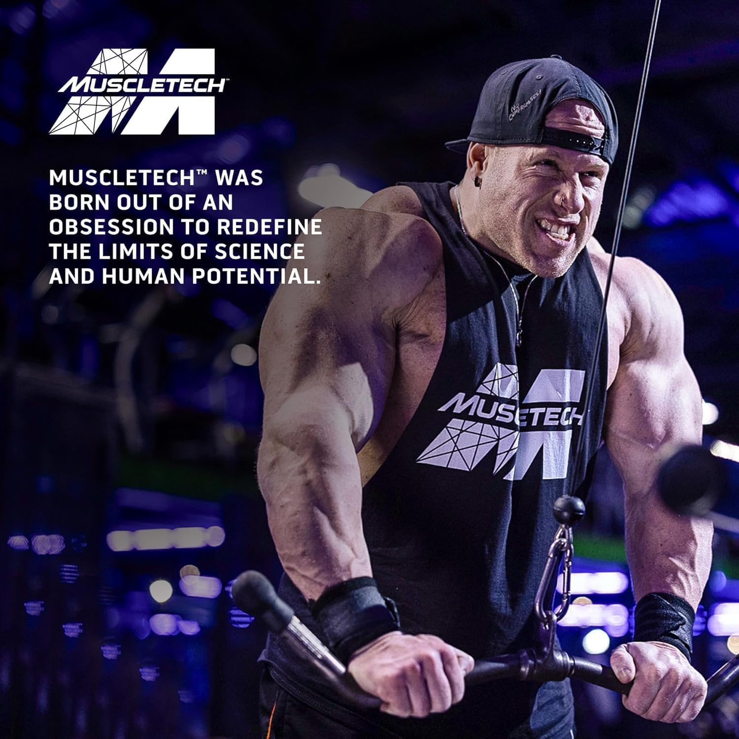 پودر پروتئین وی ماسلتک مدل Nitro-Tech، ۲٫۳۲ کیلوگرم، طعم چوروس، حاوی BCAA