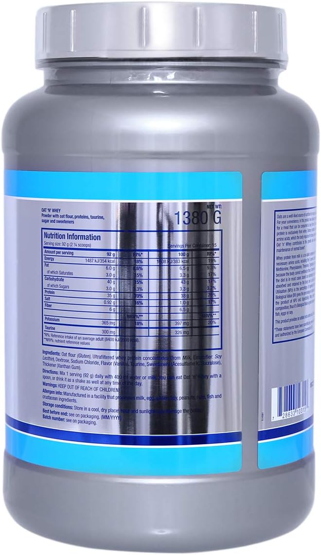پودر پروتئین وی سایتک نوتریشن مدل Oat N Whey، ۱.۳۸ کیلوگرم و طعم وانیل
