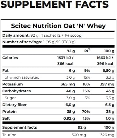 پودر پروتئین وی سایتک نوتریشن مدل Oat N Whey، ۱.۳۸ کیلوگرم و طعم وانیل
